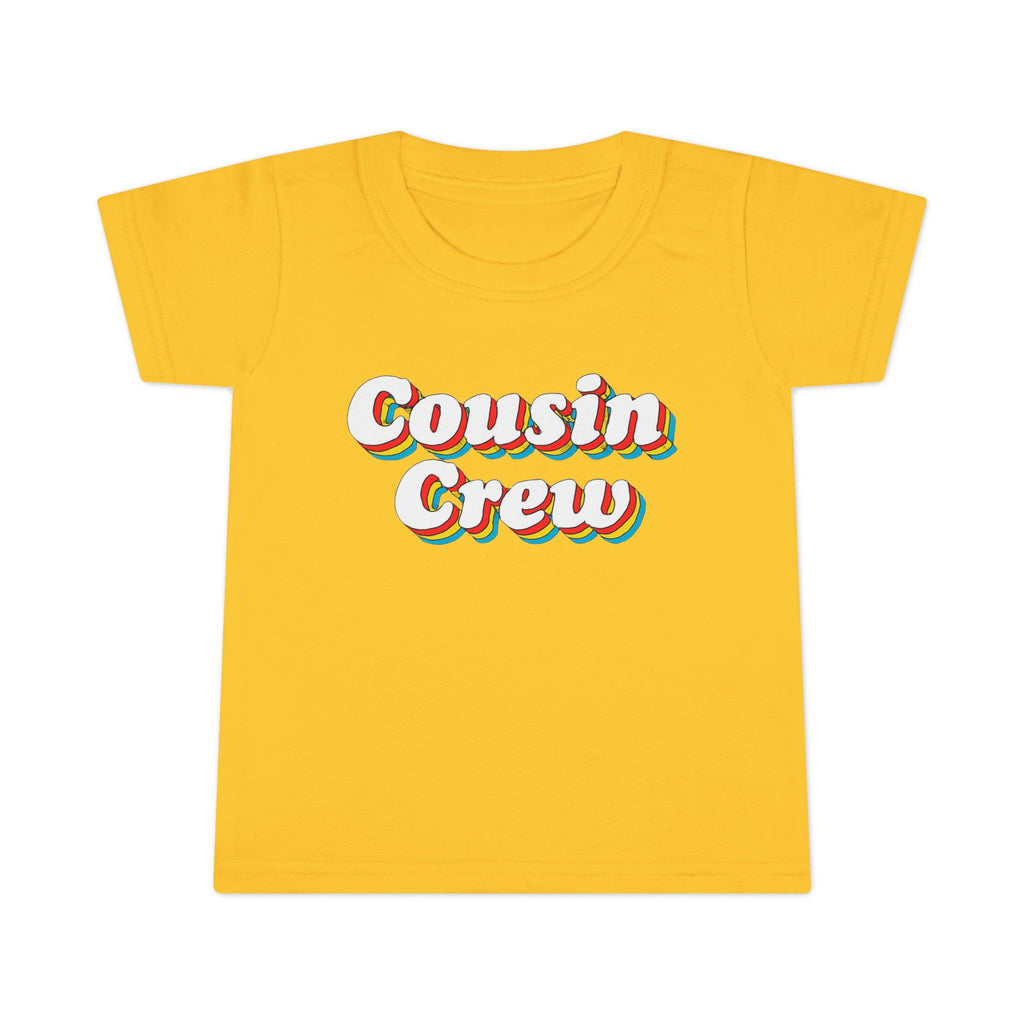 Retro Cousin Crew Toddler T-Shirt, Cute Family Shirt, Kids' Casual Wear, Cousin Family Gatherings, Birthday Gift