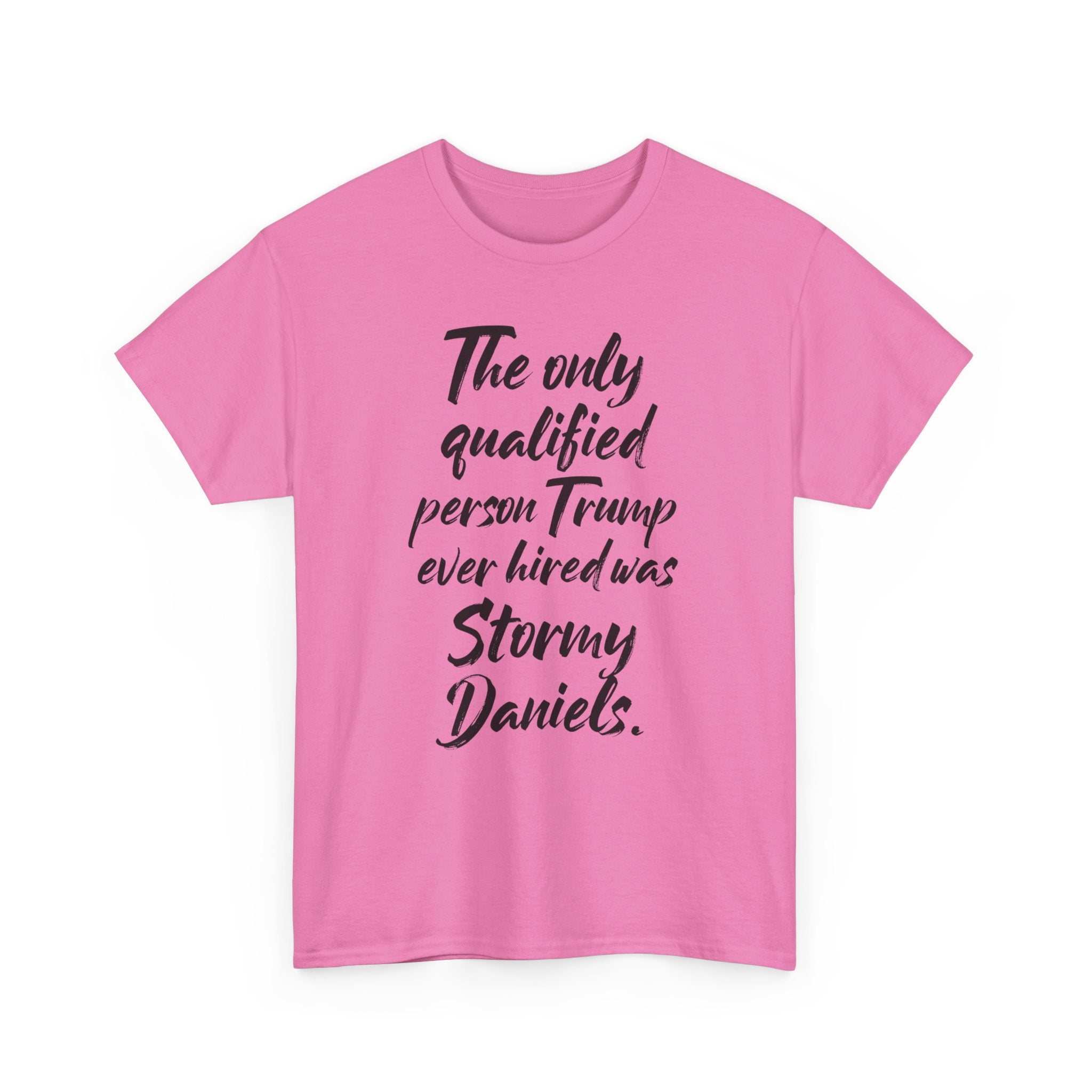 The only qualified person Trump ever hired was Stormy Daniels Anti-Trump Tee, Activist Apparel, Resist Clothing, Protest Shirt