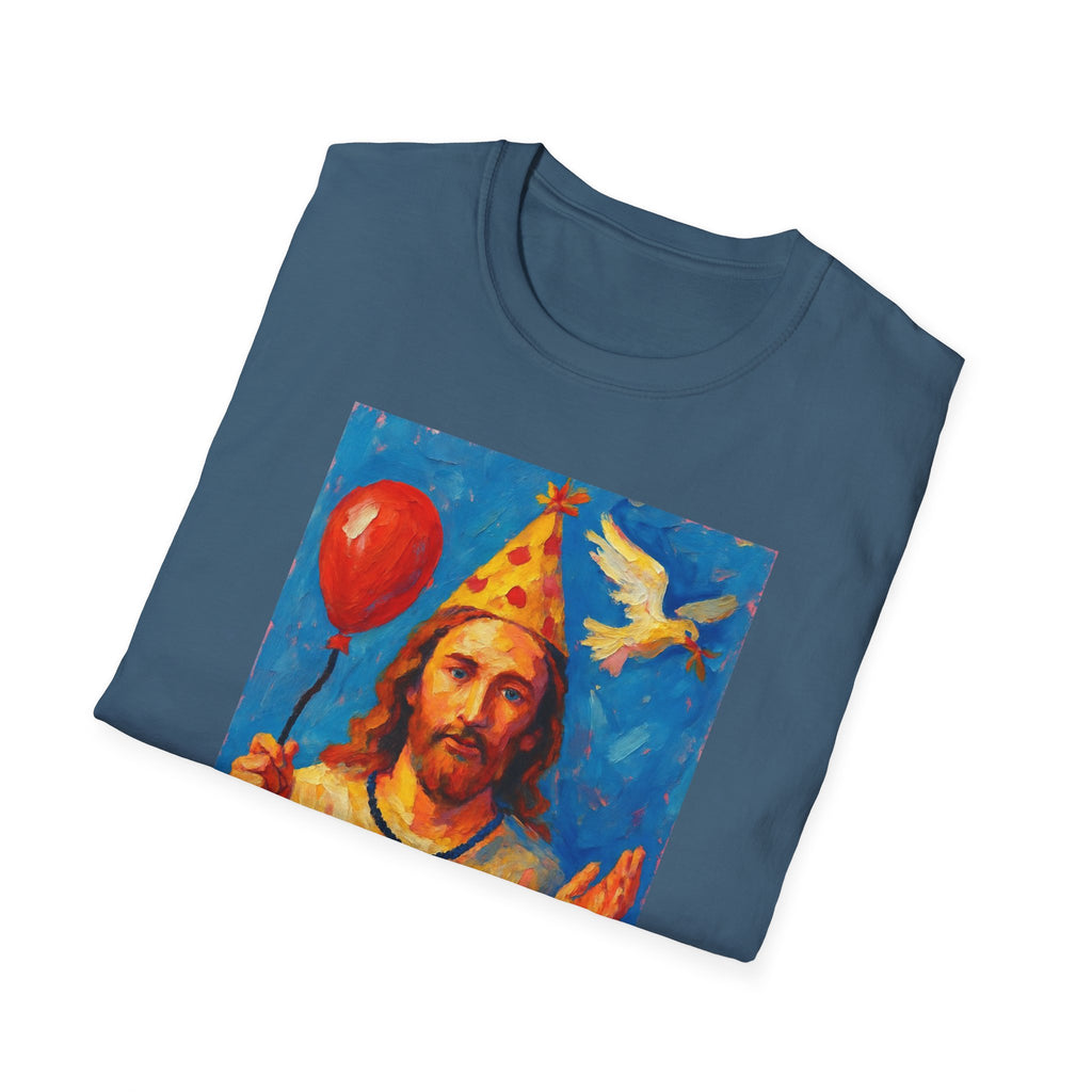 Vintage Religious Icon Birthday Boy T-Shirt Go Jesus, it’s your birthday!