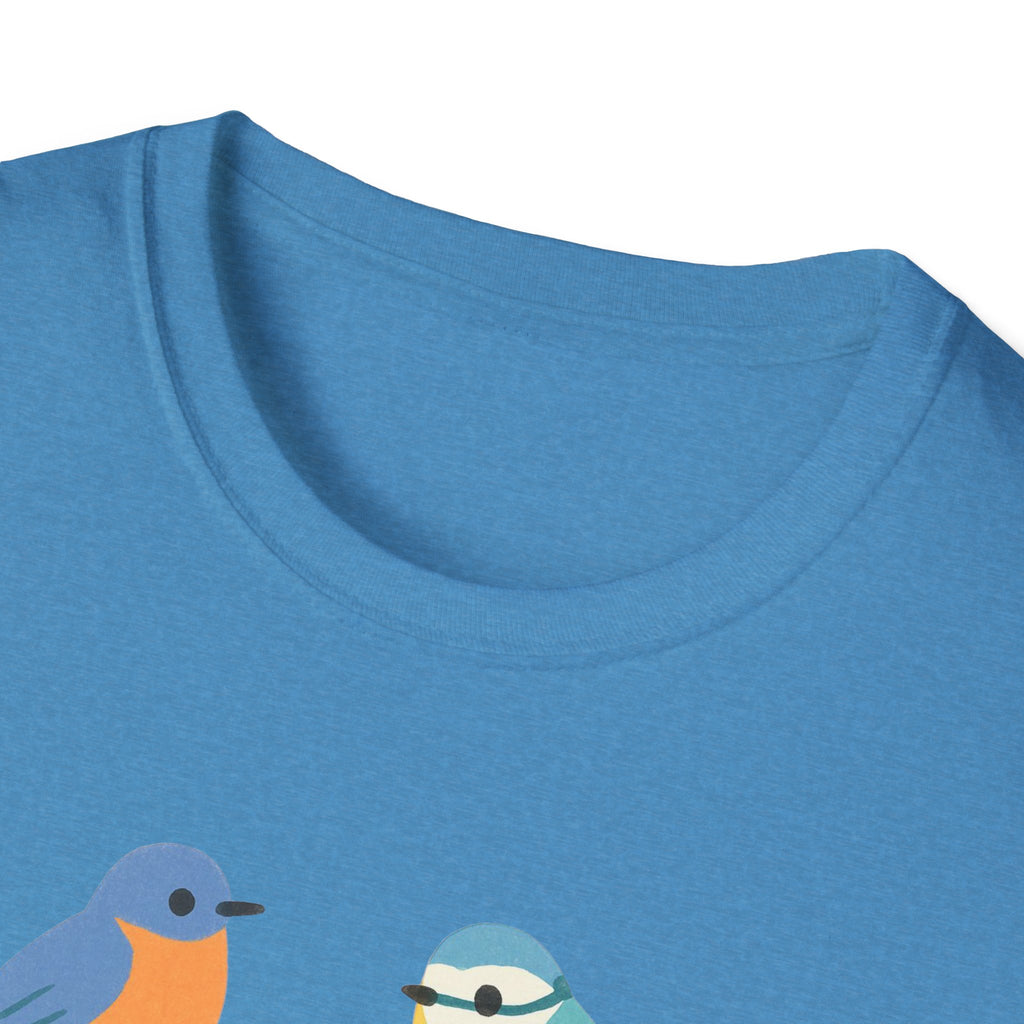 Bird Nerd Unisex Softstyle T-Shirt, Perfect for Bird Lovers, Nature Enthusiasts, Gift for Birdwatchers, Casual Wear,  Apparel bird gift