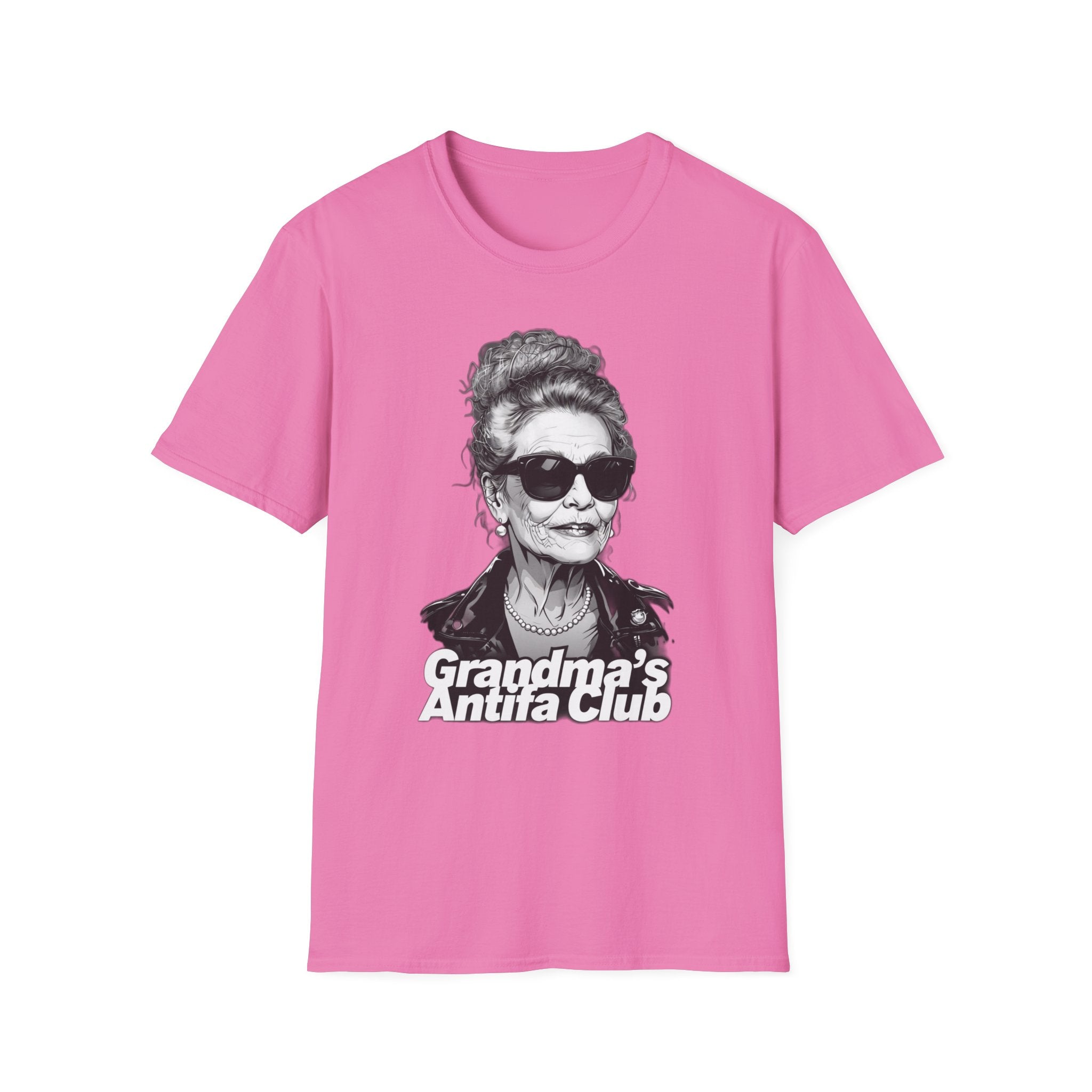 Antifa Grandma Softstyle T-Shirt | Grandma's Antifa Club Shirt Made for strong women who stand for justice
