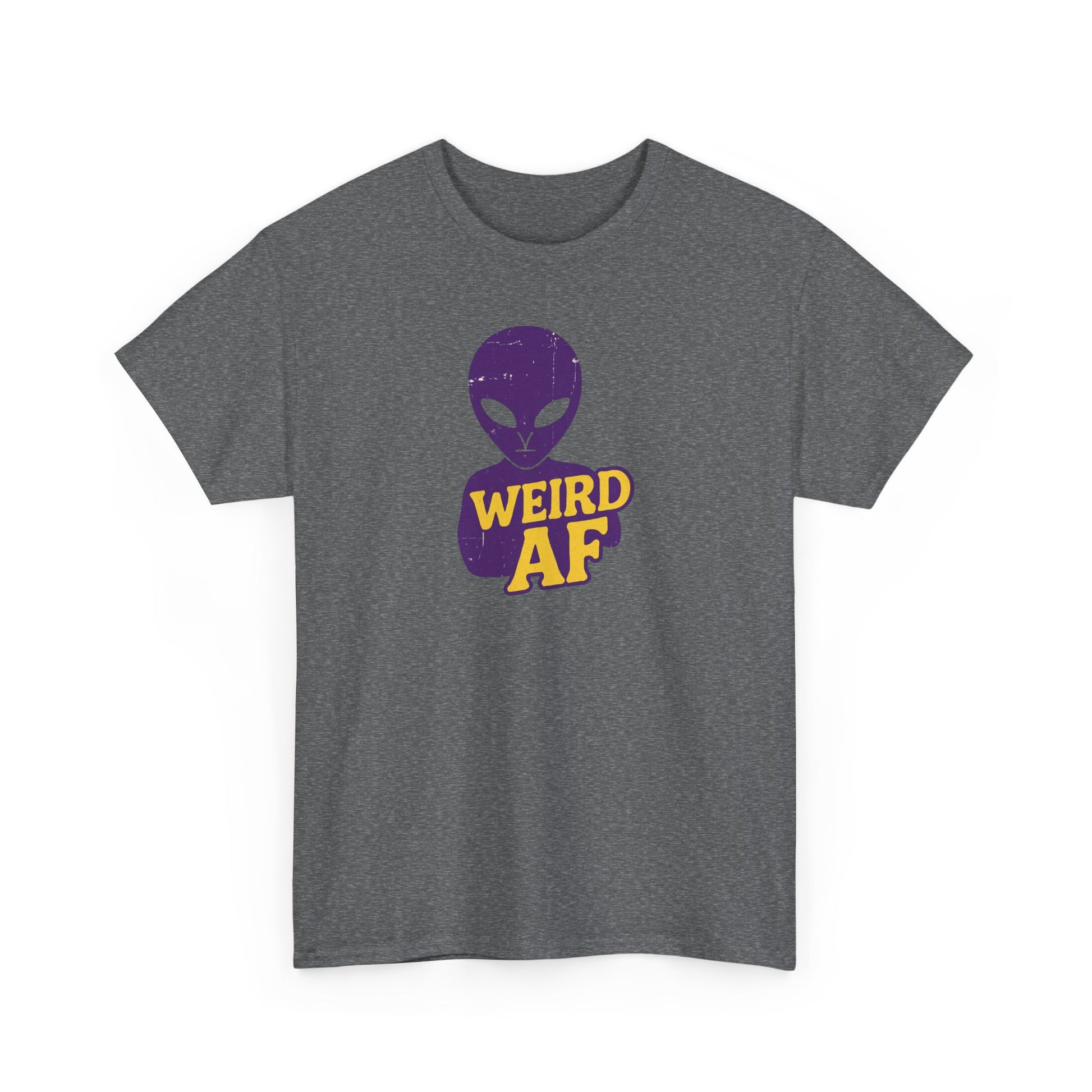 Weird AF Alien Tee, Unisex Graphic T-Shirt, Fun Casual Wear, Gift for Sci-Fi Lovers, Quirky Humor Apparel