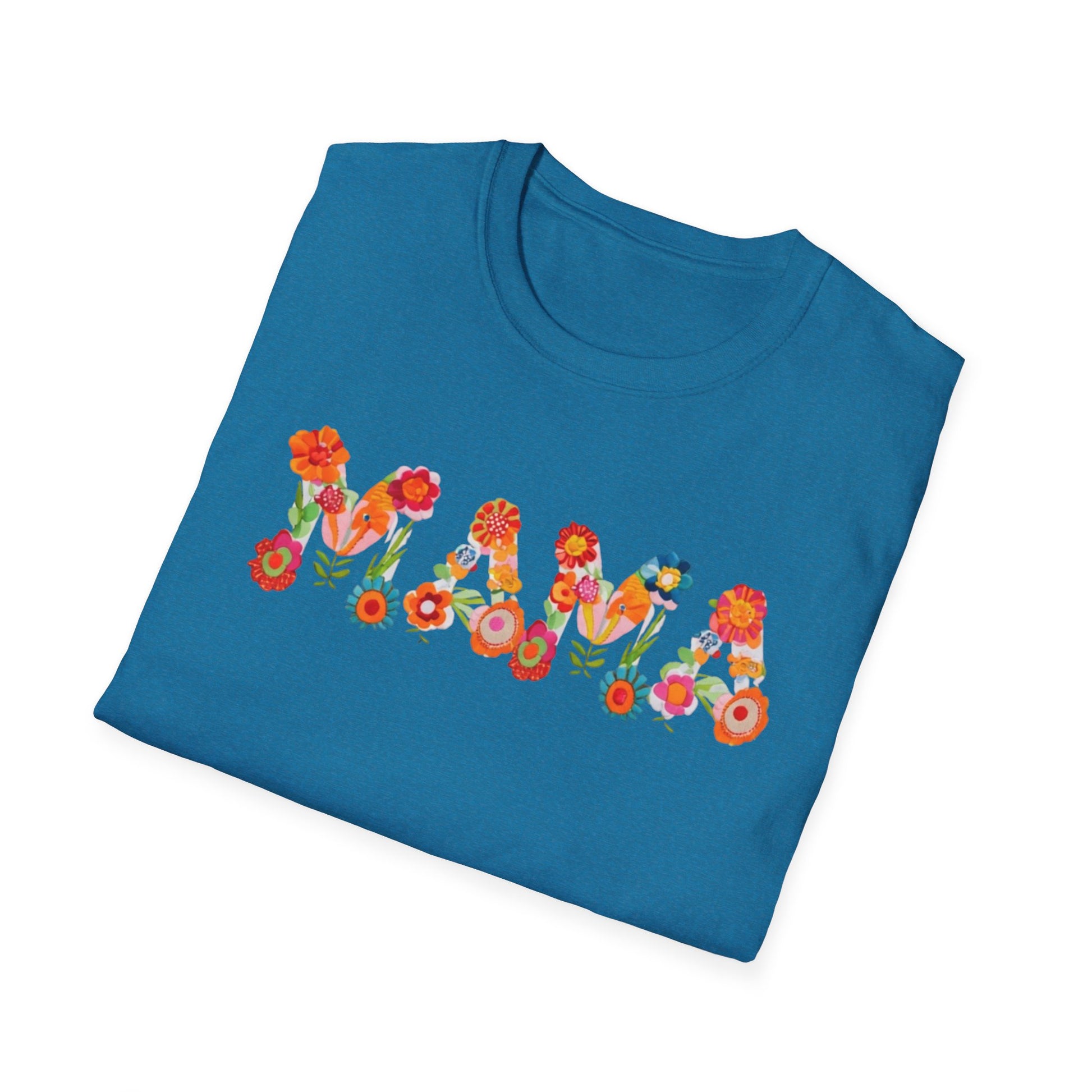 Floral Mama T-Shirt, Mother's Gift, Unisex Tee, Spring Fashion, Handmade Shirt, Gift for Mom, Cute Floral Tee new mom gift