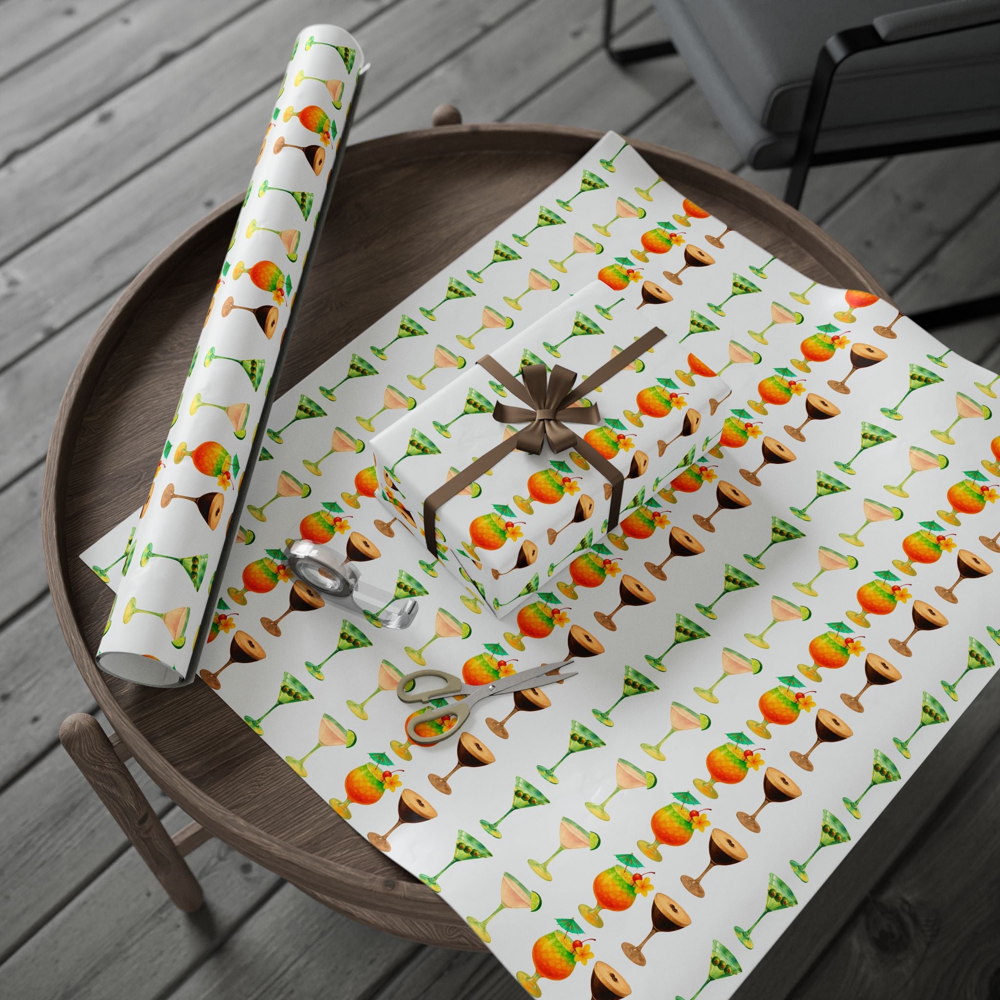 Gift Wrap unique, cocktails, espresso, martini, dirty, martini, cosmopolitan, mai tai.