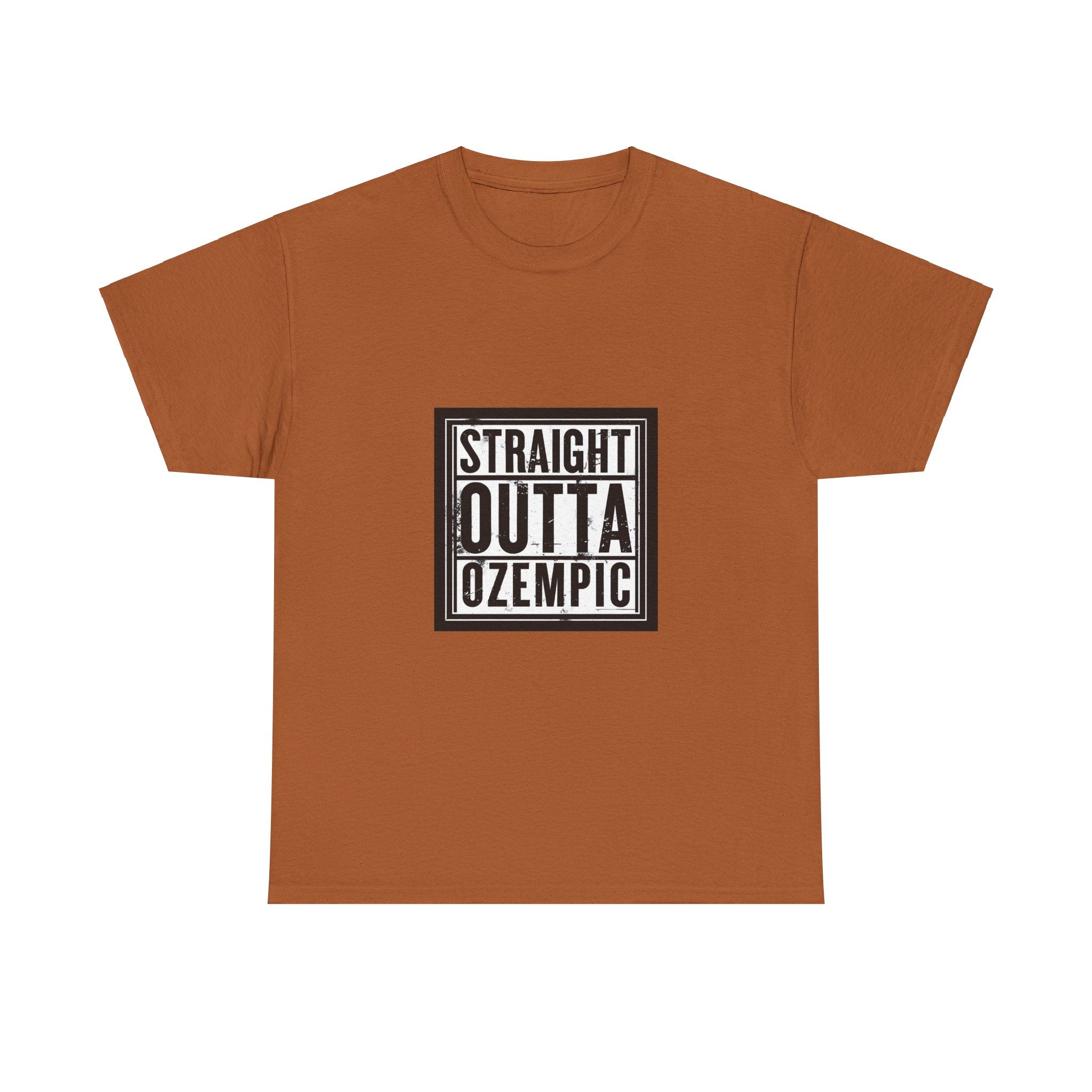 Unisex Tee, Funny Straight Outta Ozempic Design, Sarcastic Graphic Tee, Humor T-Shirt, Health Gift, Medication Joke Shirt