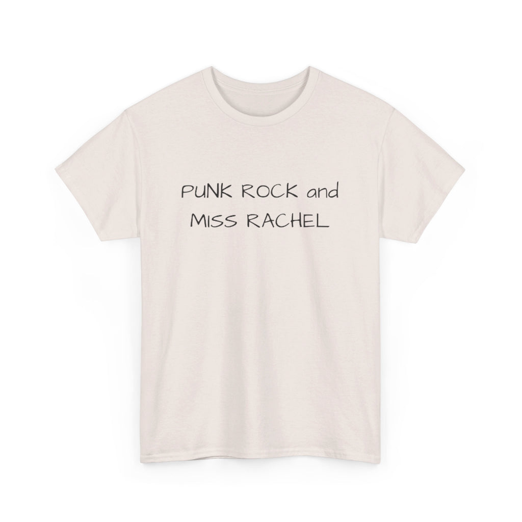 Punk Rock and Miss Rachel Unisex Heavy Cotton Tee