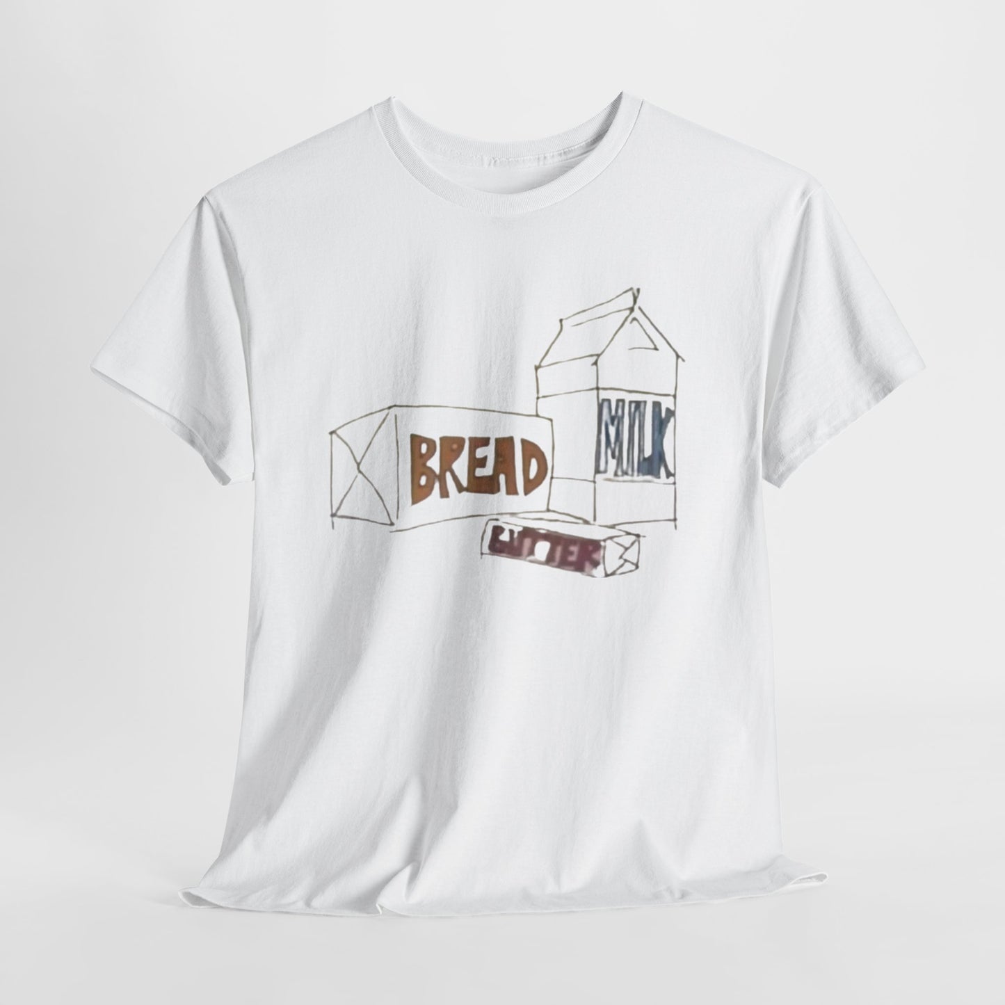 Bread Milk Butter Unisex Heavy Cotton Tee