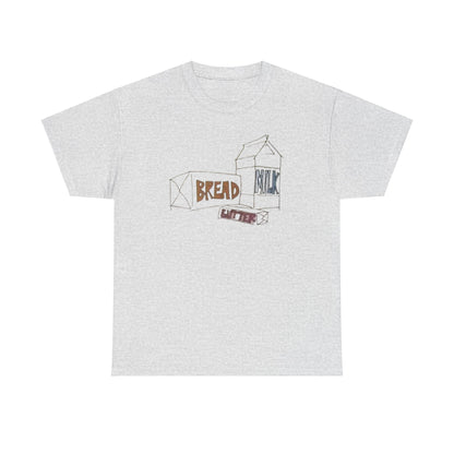 Bread Milk Butter Unisex Heavy Cotton Tee