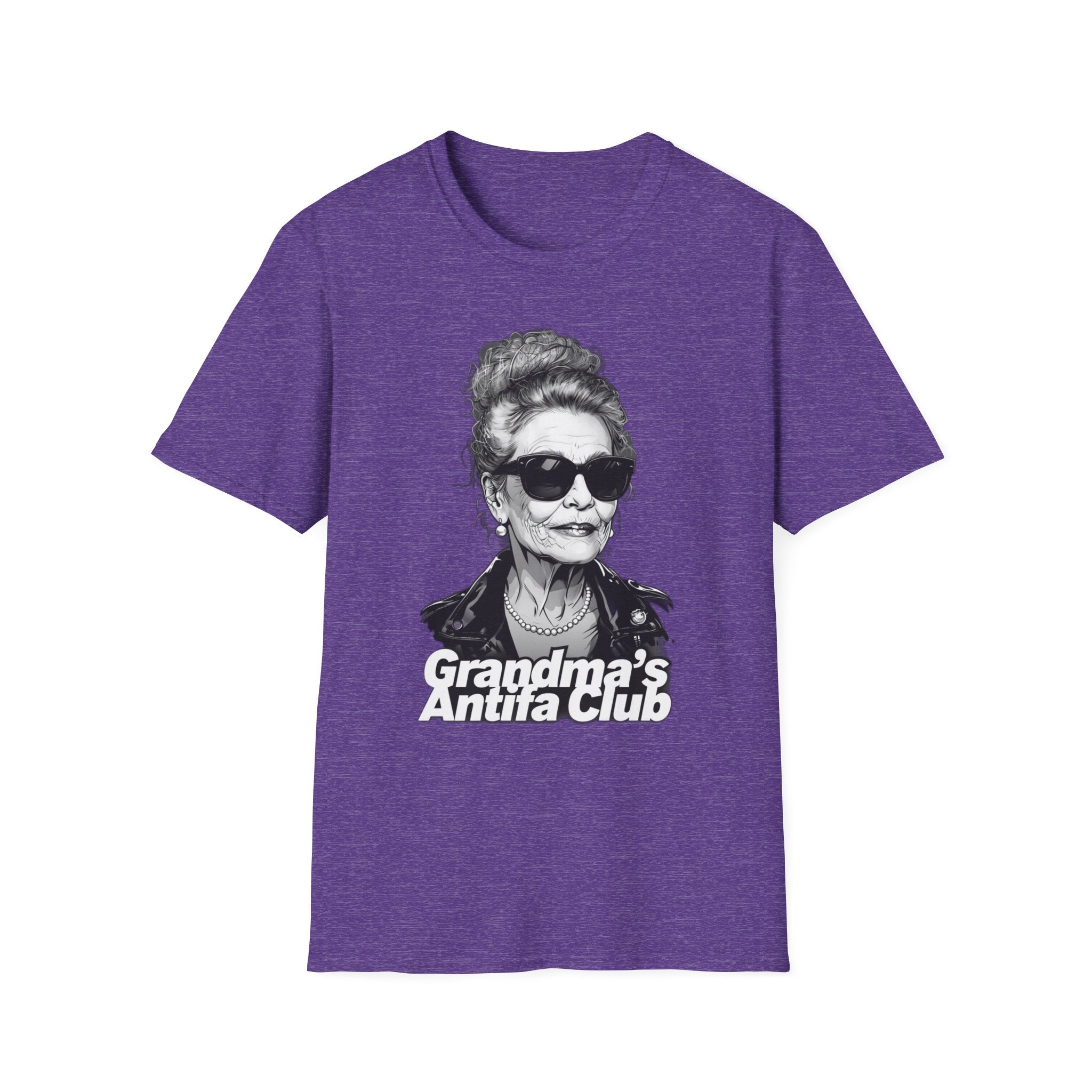 Antifa Grandma Softstyle T-Shirt | Grandma's Antifa Club Shirt Made for strong women who stand for justice