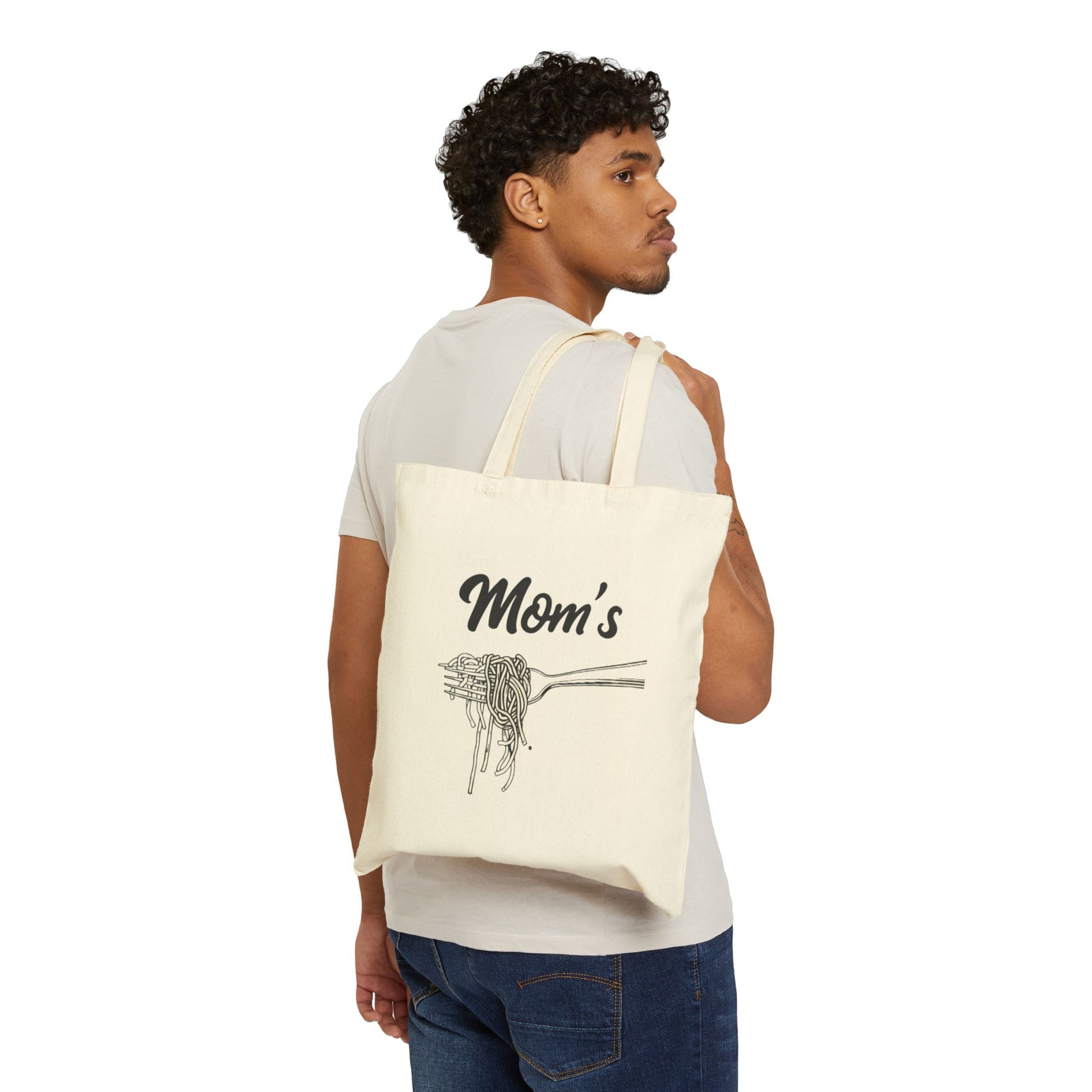 Rap Song Lyrics Mom's Spaghetti Cotton Canvas Tote Bag, Gifts for Mom, Music Love, Mother's Day Tote, Music Lover Tote Bag