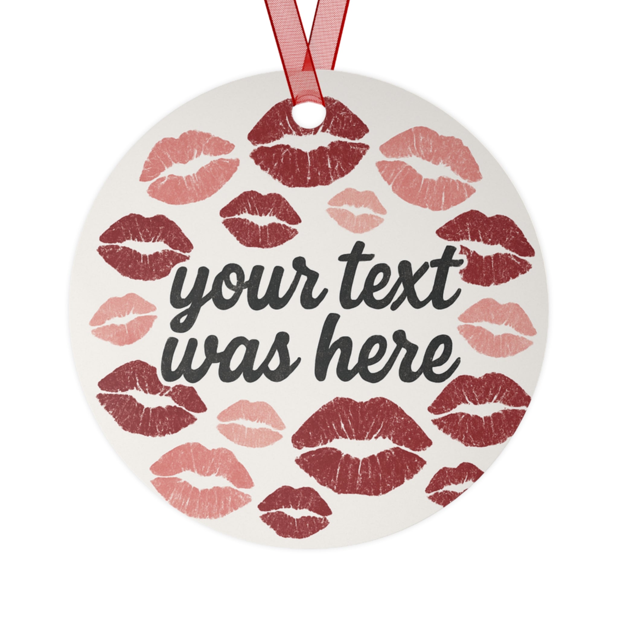 Custom Metal Ornaments personalized to whatever text you would like! Nana was here, Aunty was here. Marry me?