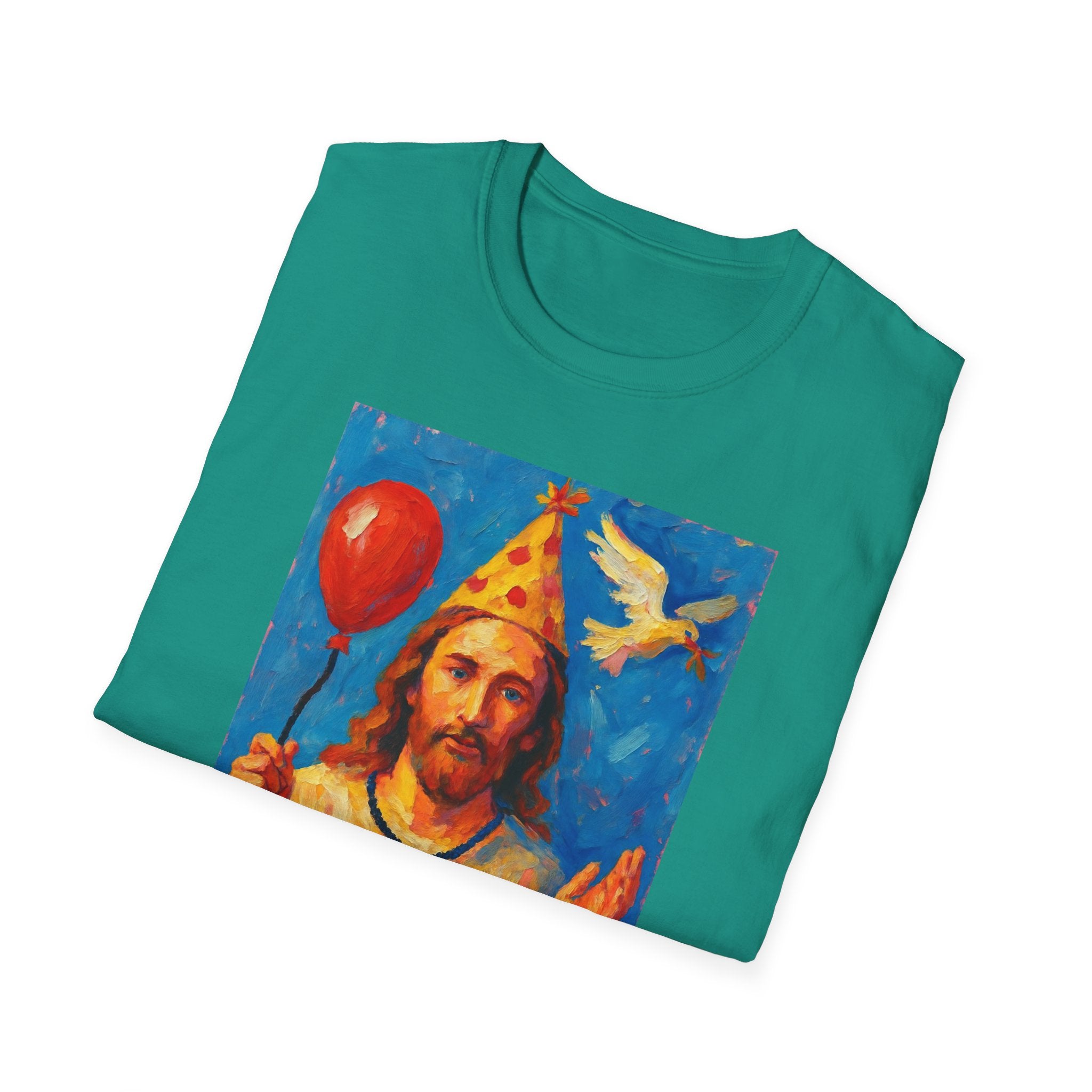 Vintage Religious Icon Birthday Boy T-Shirt Go Jesus, it’s your birthday!