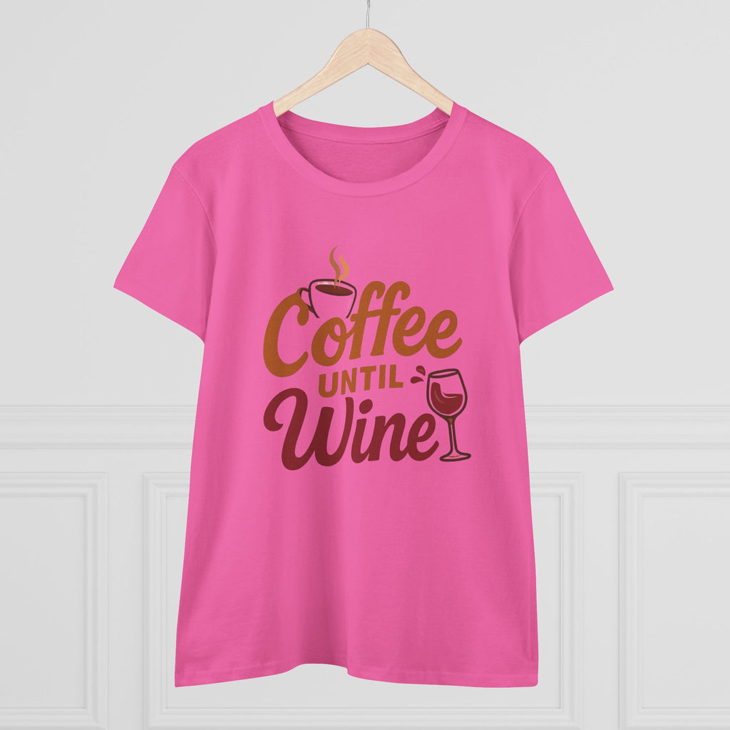 Coffee until wine tshirt coffee lovers wine lovers gift for her cozy, Women's Tee, Graphic Tee, Coffee Shirt, Wine Shirt, Funny Shirt