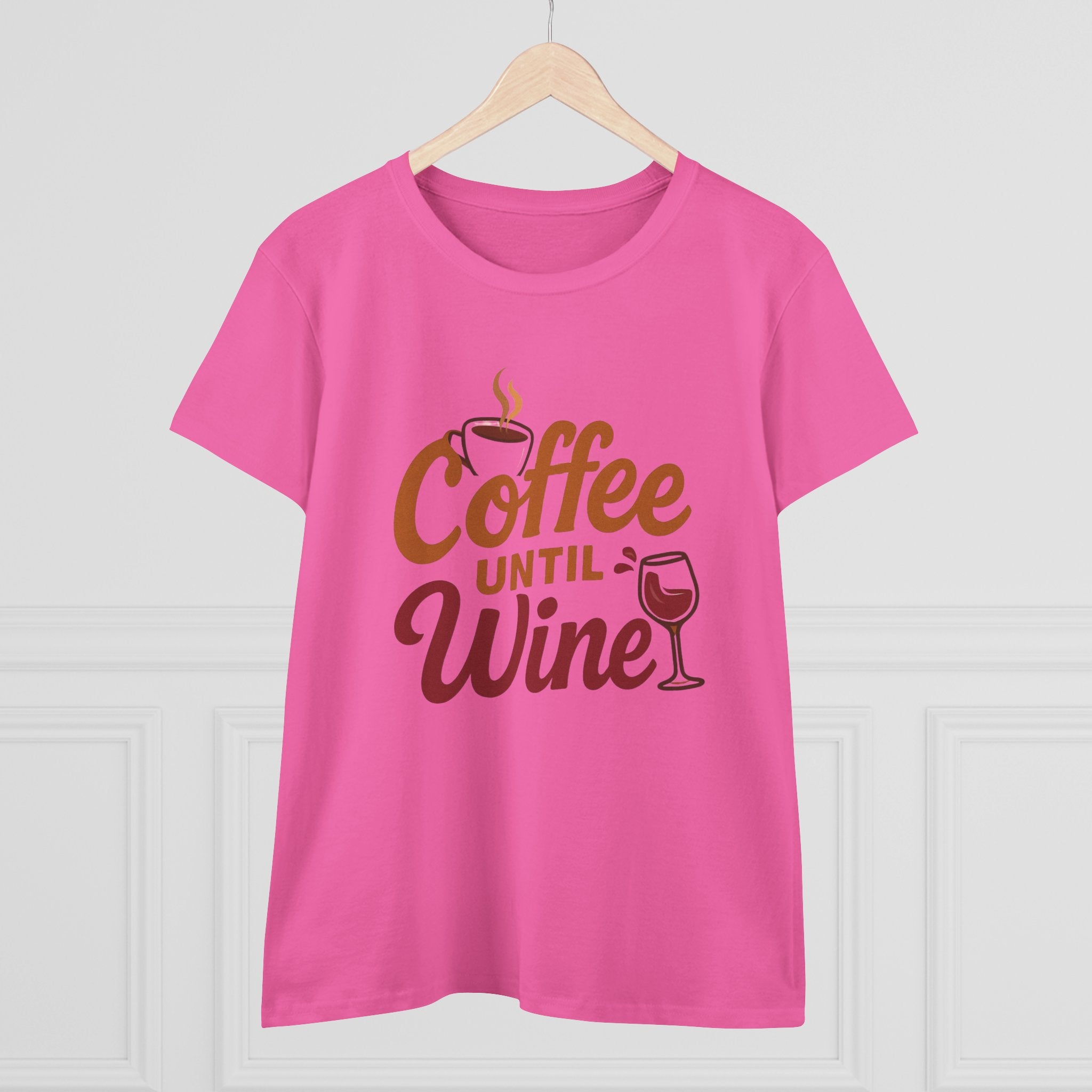 Coffee until wine tshirt coffee lovers wine lovers gift for her cozy, Women's Tee, Graphic Tee, Coffee Shirt, Wine Shirt, Funny Shirt