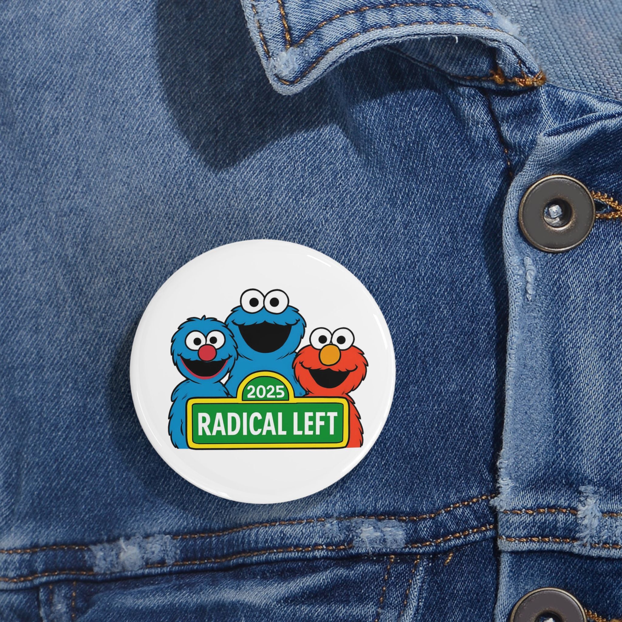 Button Pins, Radical Left Sarcasm Muppets Anti Trump Protest, Activist Lapel Pins, Political Statement Pins, Social Justice Accessories, Pin