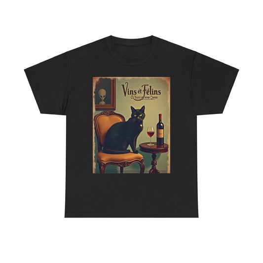 French Wine Kitty Tee