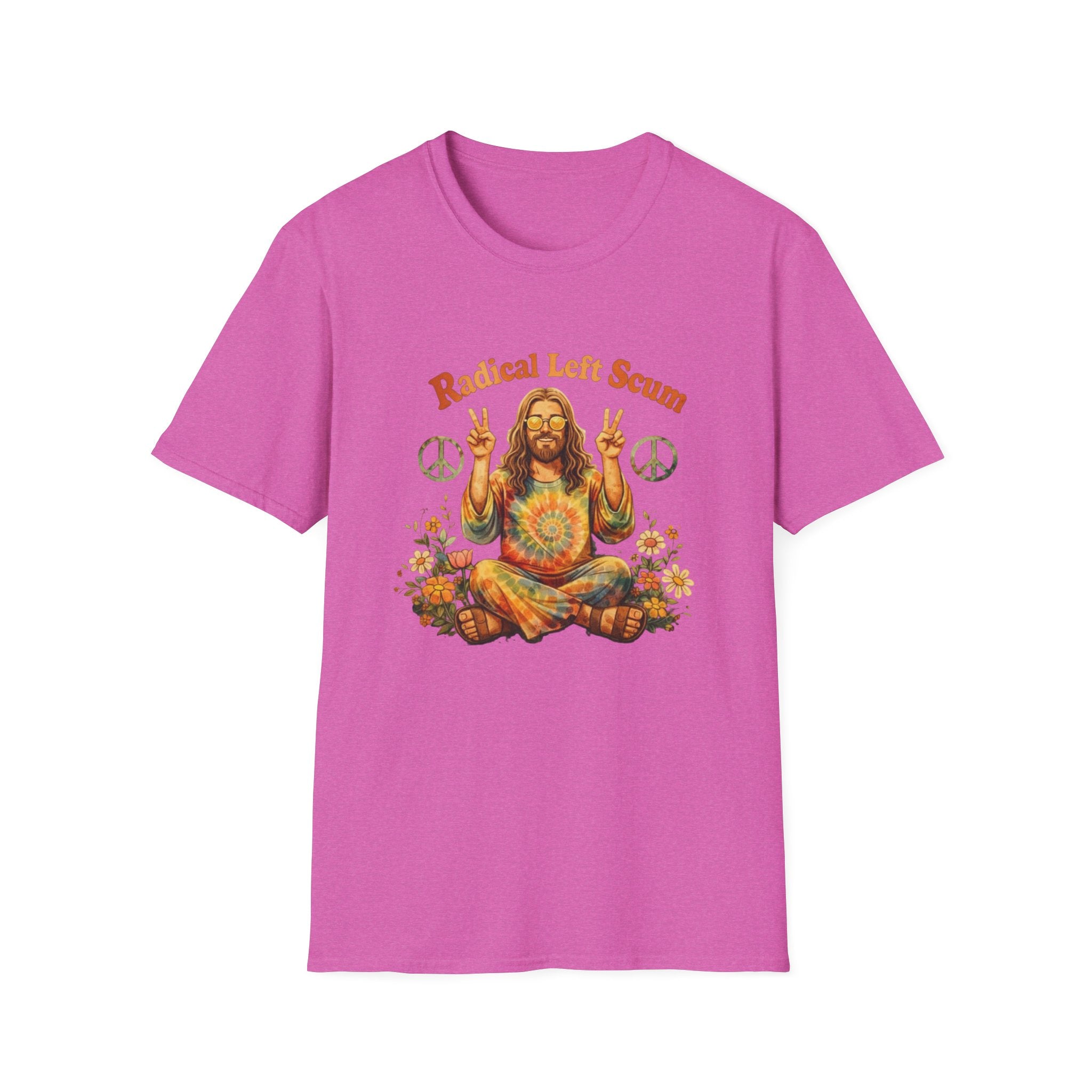 Radical Left Scum Hippie Peace Meditation T-Shirt