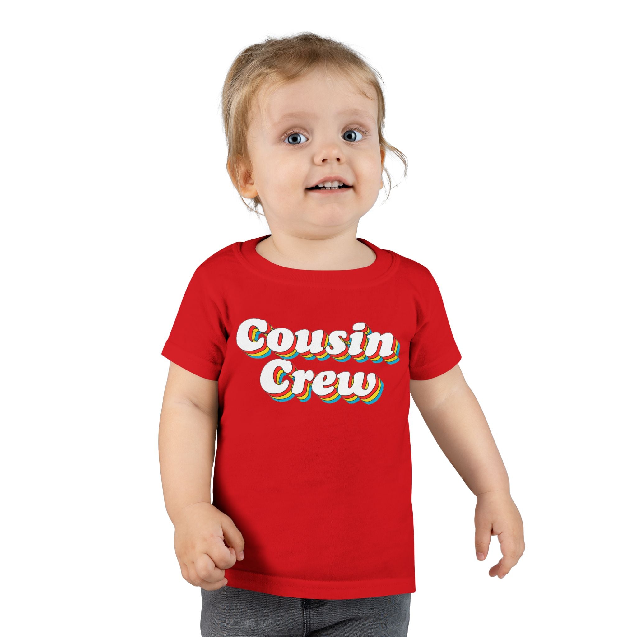Retro Cousin Crew Toddler T-Shirt, Cute Family Shirt, Kids' Casual Wear, Cousin Family Gatherings, Birthday Gift