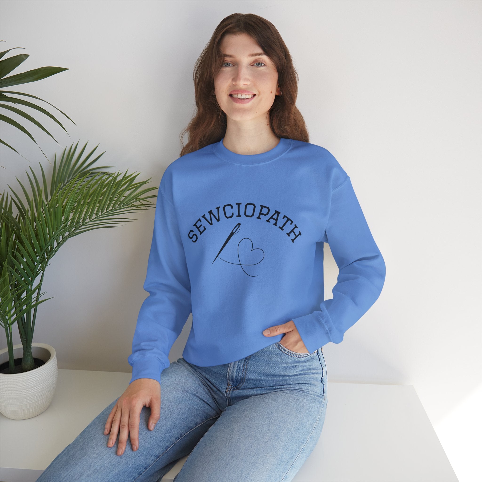 Funny Sewciopath Crewneck Sweatshirt sewing gift