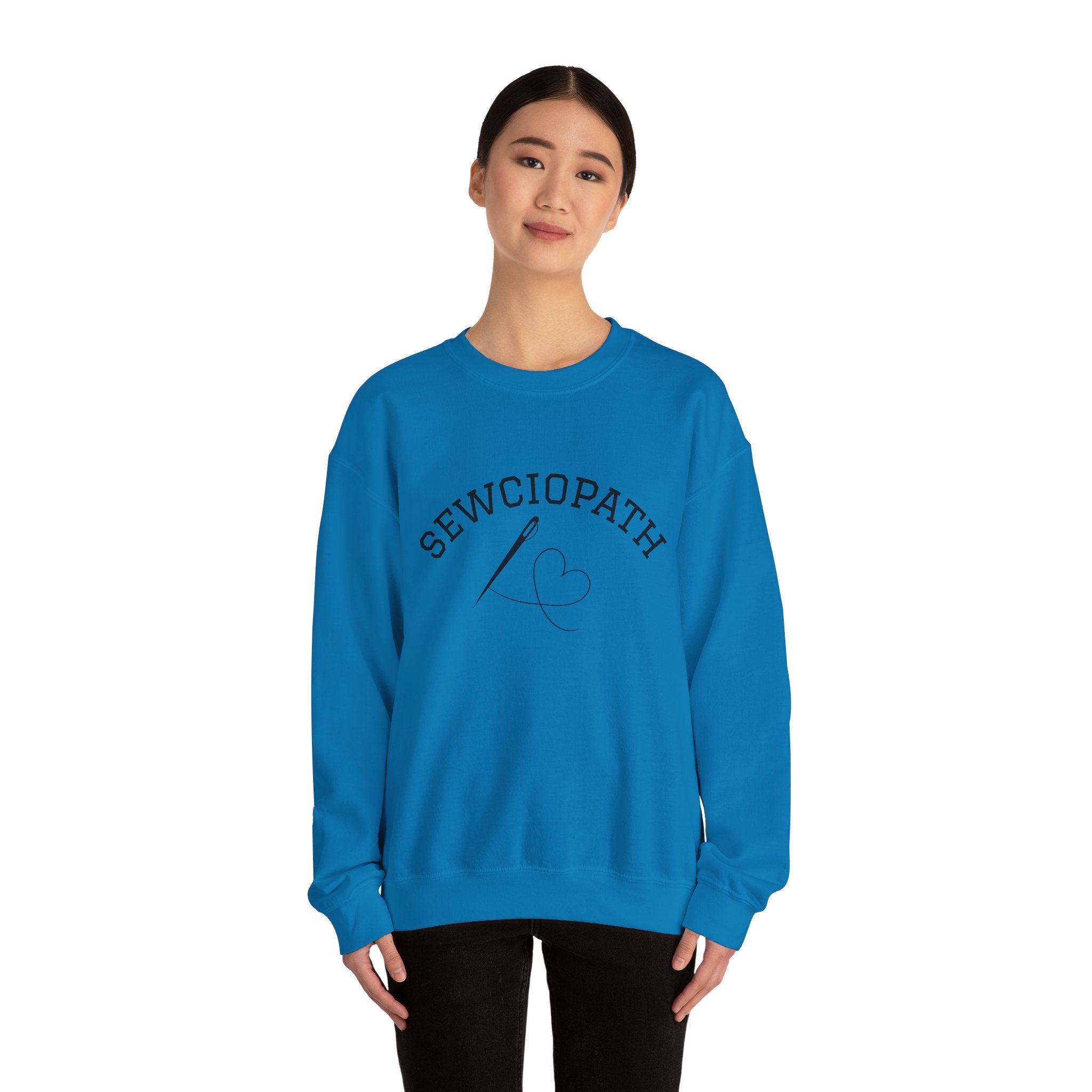 Funny Sewciopath Crewneck Sweatshirt sewing gift
