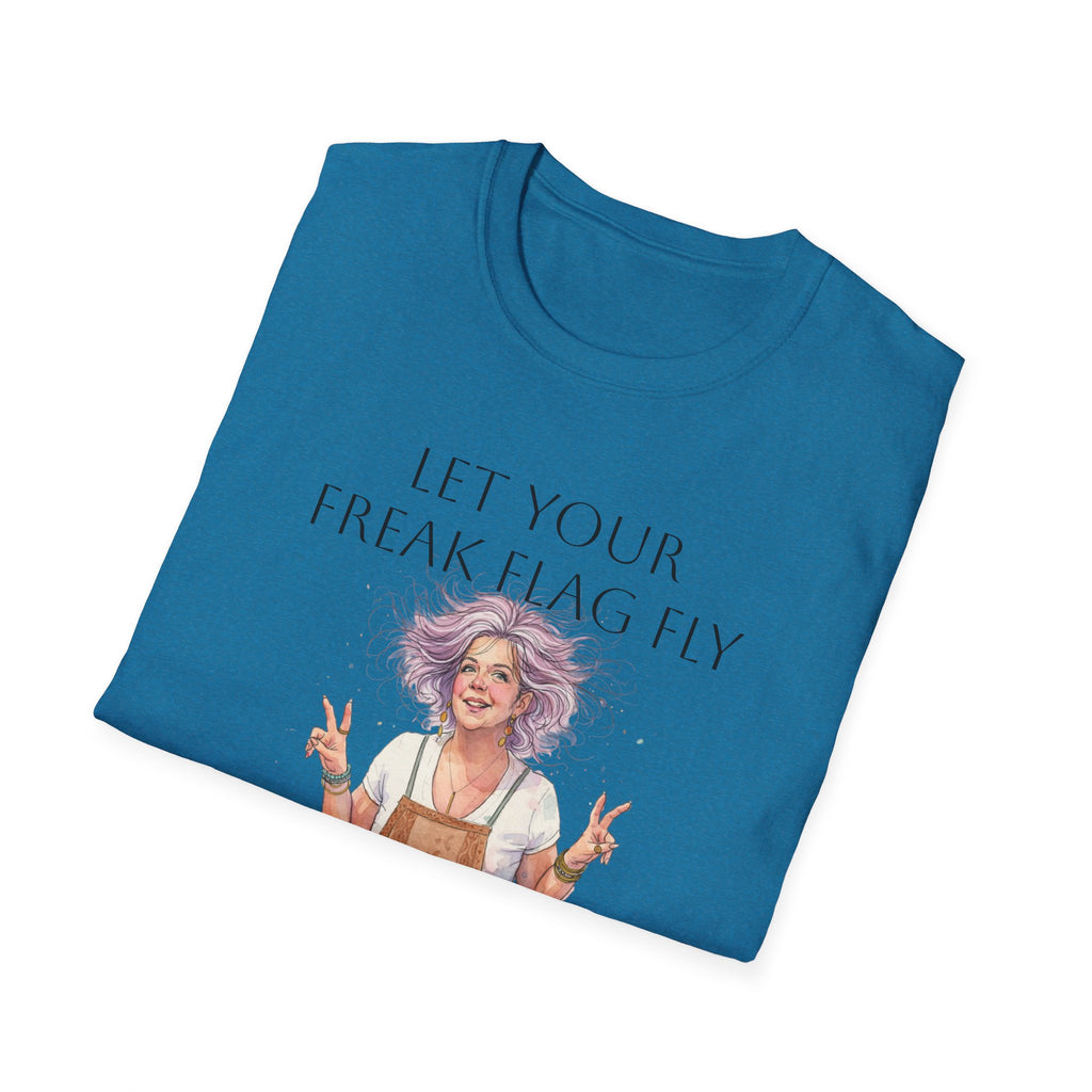 T‑Shirt — "Let Your Freak Flag Fly" Boho Artist Graphic Tee