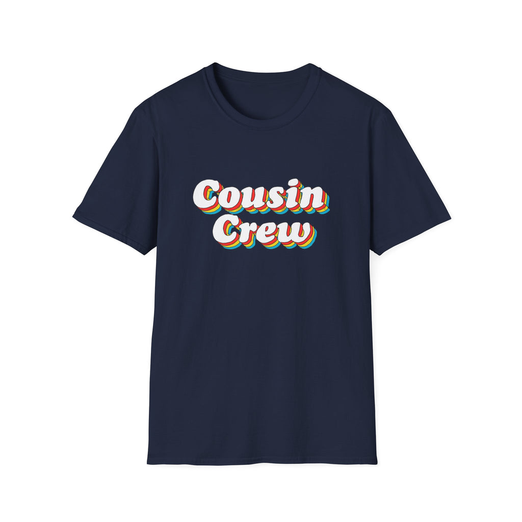 Cousin Crew Unisex T-Shirt - Family Reunion Shirt, Christmas photo gift shirt retro vibe