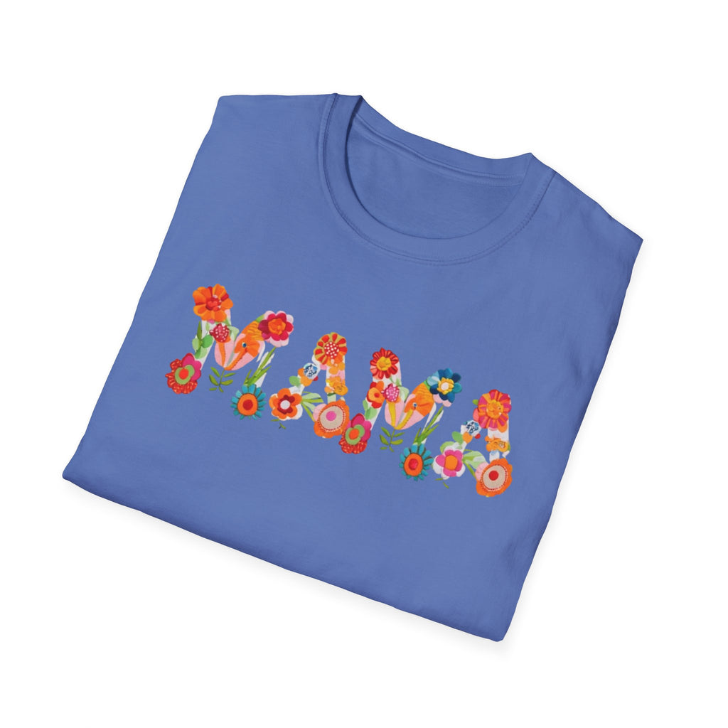 Floral Mama T-Shirt, Mother's Gift, Unisex Tee, Spring Fashion, Handmade Shirt, Gift for Mom, Cute Floral Tee new mom gift
