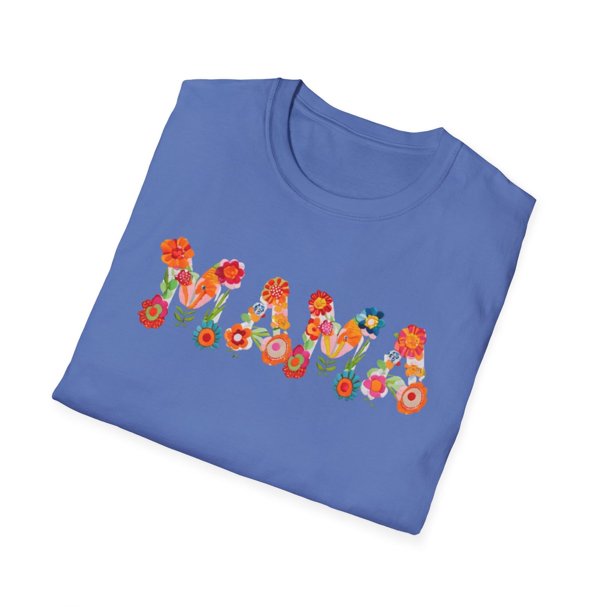 Floral Mama T-Shirt, Mother's Gift, Unisex Tee, Spring Fashion, Handmade Shirt, Gift for Mom, Cute Floral Tee new mom gift