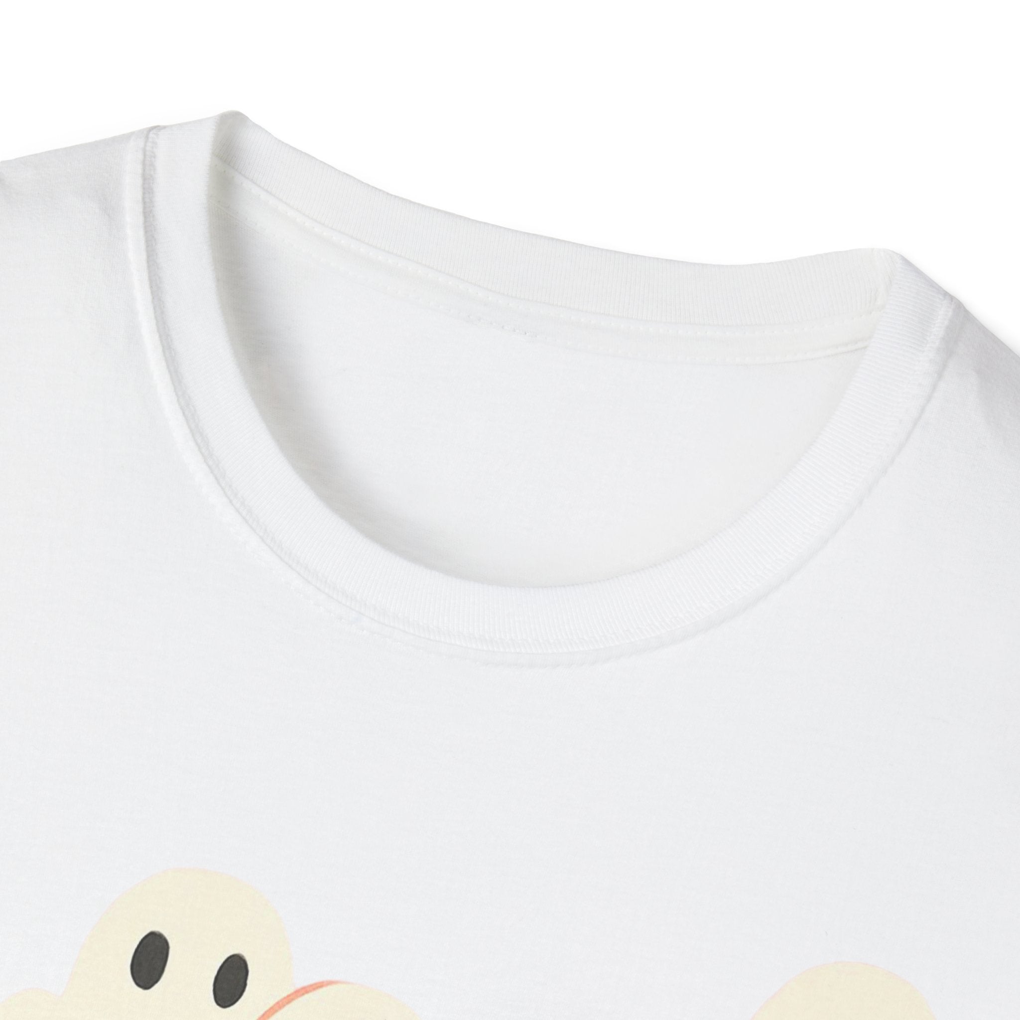 Ghost Spooky Cute Goth Halloween Unisex Softstyle T-Shirt, Halloween Shirt, Ghost Lover Gift, Halloween Costume, Halloween Party Tee, Gothic