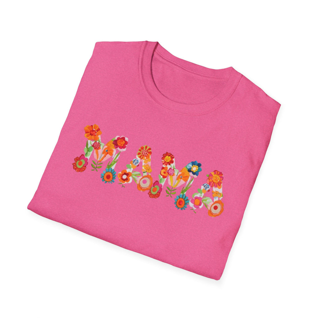 Floral Mama T-Shirt, Mother's Gift, Unisex Tee, Spring Fashion, Handmade Shirt, Gift for Mom, Cute Floral Tee new mom gift