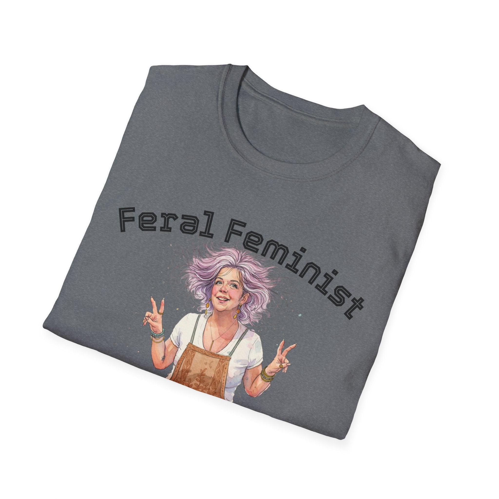 Feral Feminist Boho T-Shirt — Hippie Feminist Graphic Tee