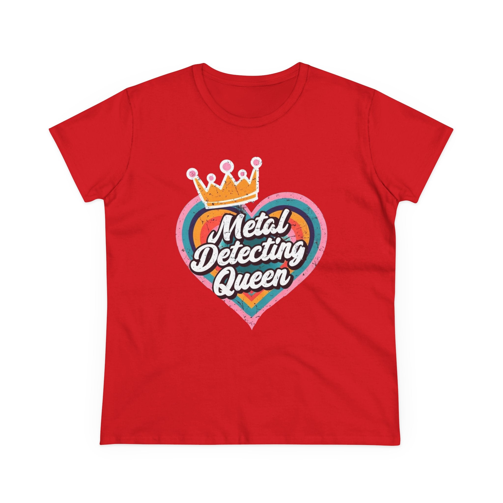 Metal Detecting Queen T-Shirt, Fun Tee for Hobbyists, Gift for Treasure Hunters, Everyday Casual Wear, Perfect for Outdoors