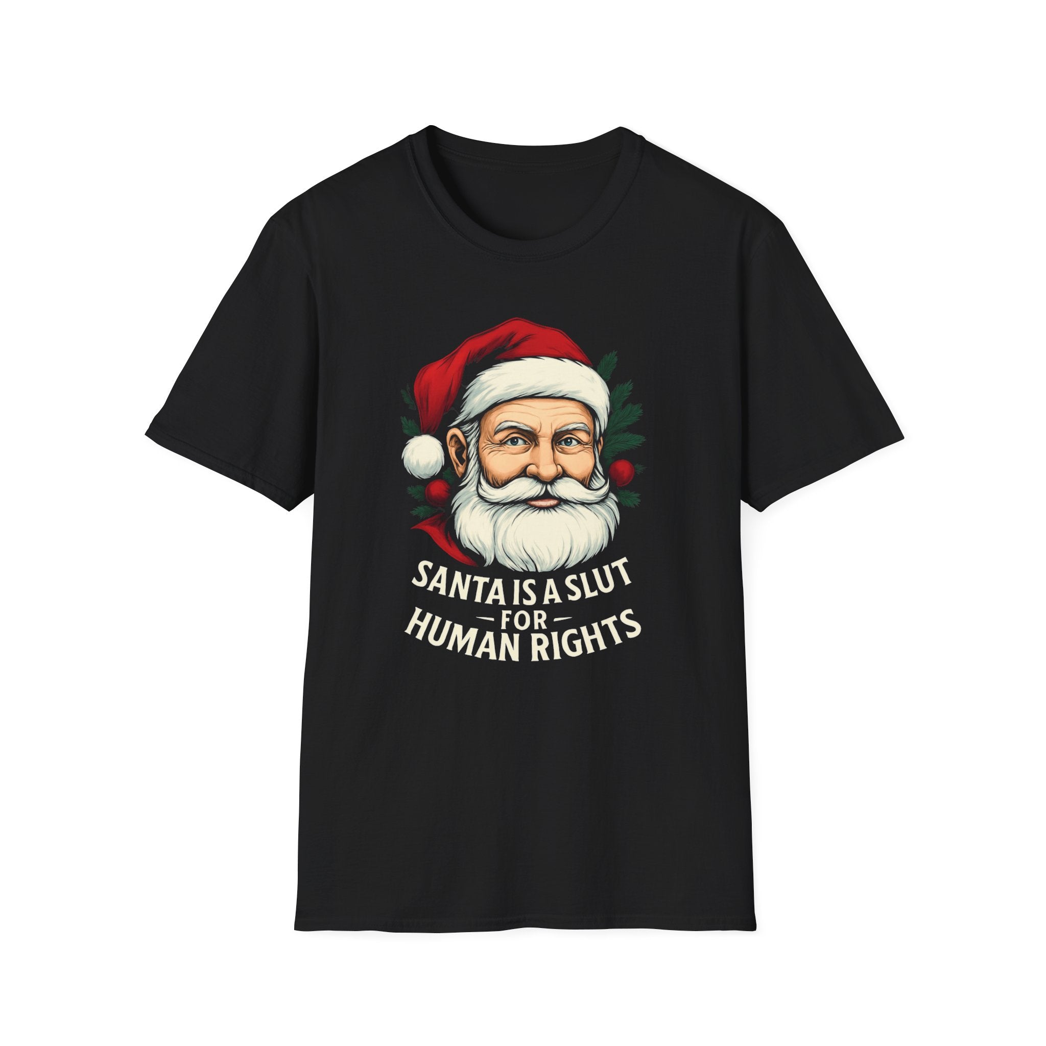 Political Santa loves Human Rights Unisex T-Shirt Christmas gift
