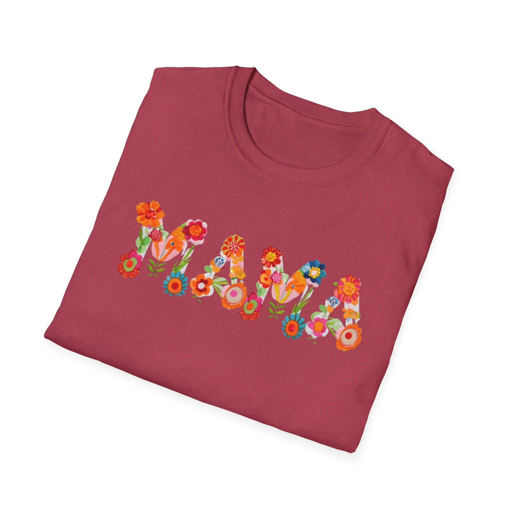 Floral Mama T-Shirt, Mother's Gift, Unisex Tee, Spring Fashion, Handmade Shirt, Gift for Mom, Cute Floral Tee new mom gift