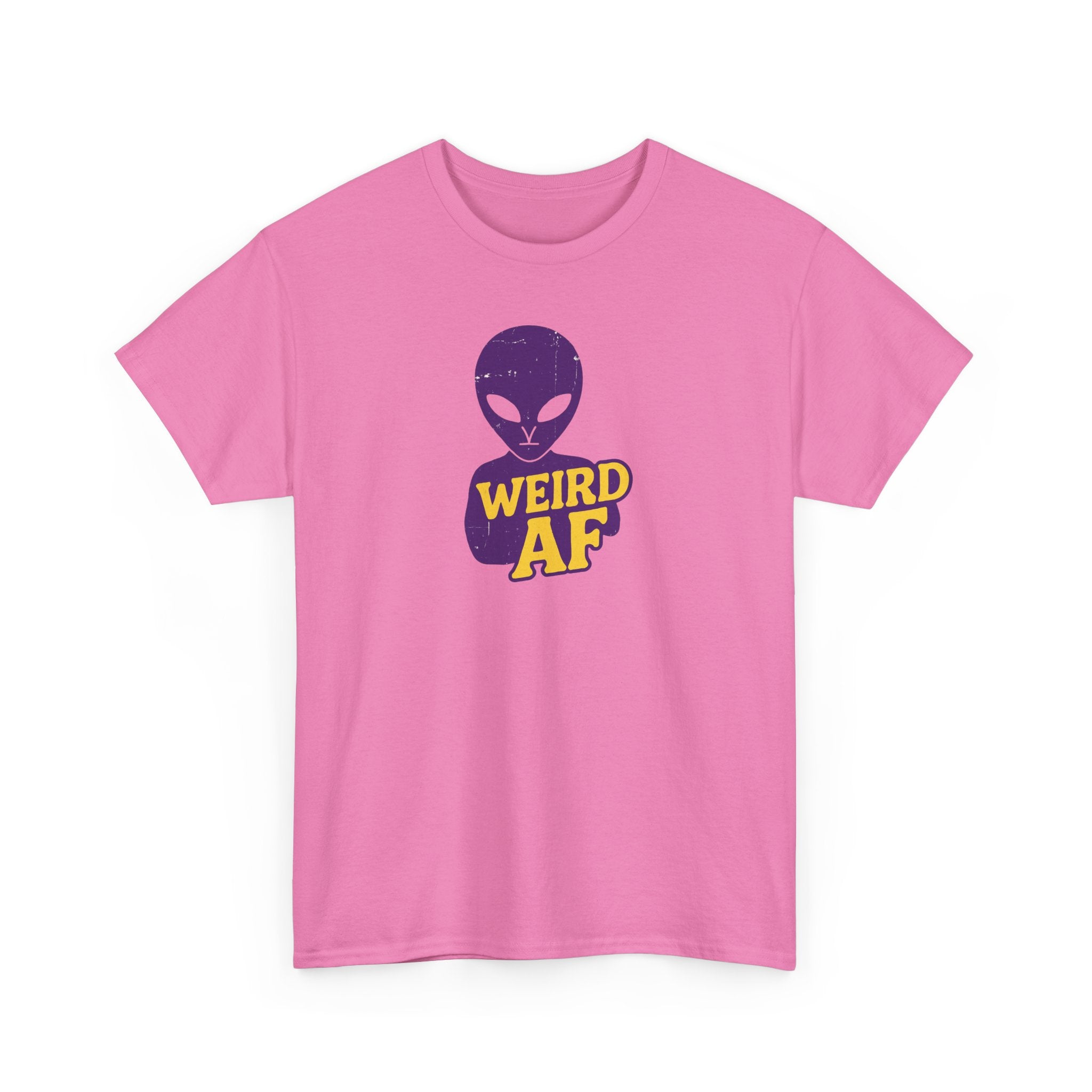 Weird AF Alien Tee, Unisex Graphic T-Shirt, Fun Casual Wear, Gift for Sci-Fi Lovers, Quirky Humor Apparel