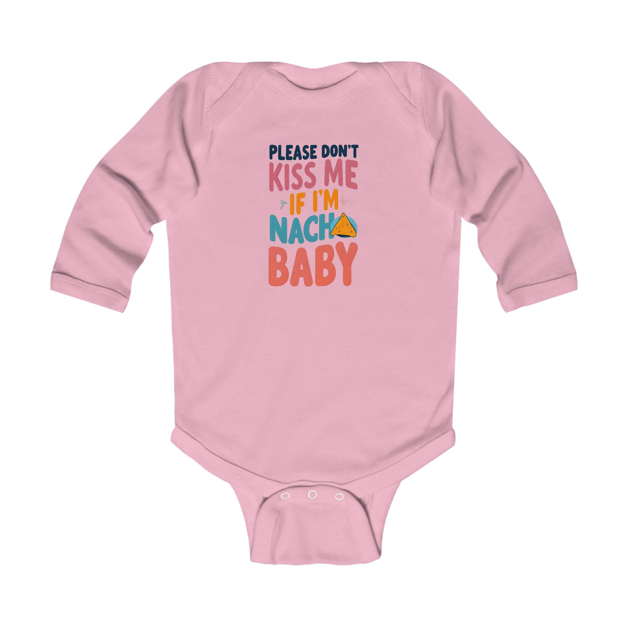 Funny Infant Long Sleeve Bodysuit, Please dont kiss me if Im not your baby. Cute Baby Clothes, Gender Neutral Baby Outfit,