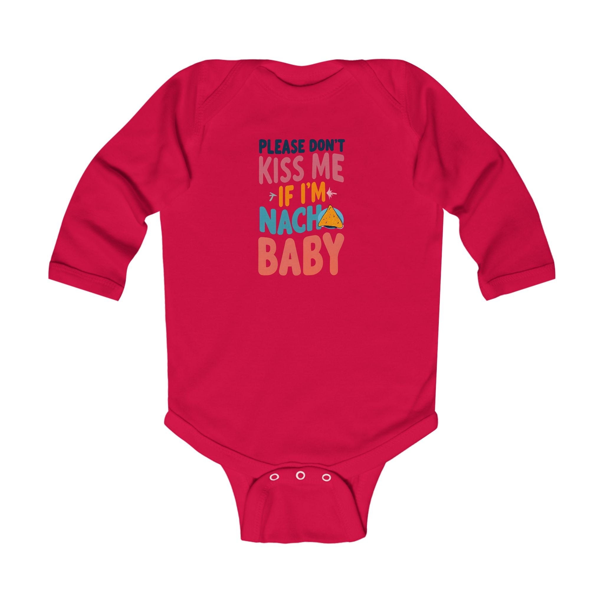Funny Infant Long Sleeve Bodysuit, Please dont kiss me if Im not your baby. Cute Baby Clothes, Gender Neutral Baby Outfit,