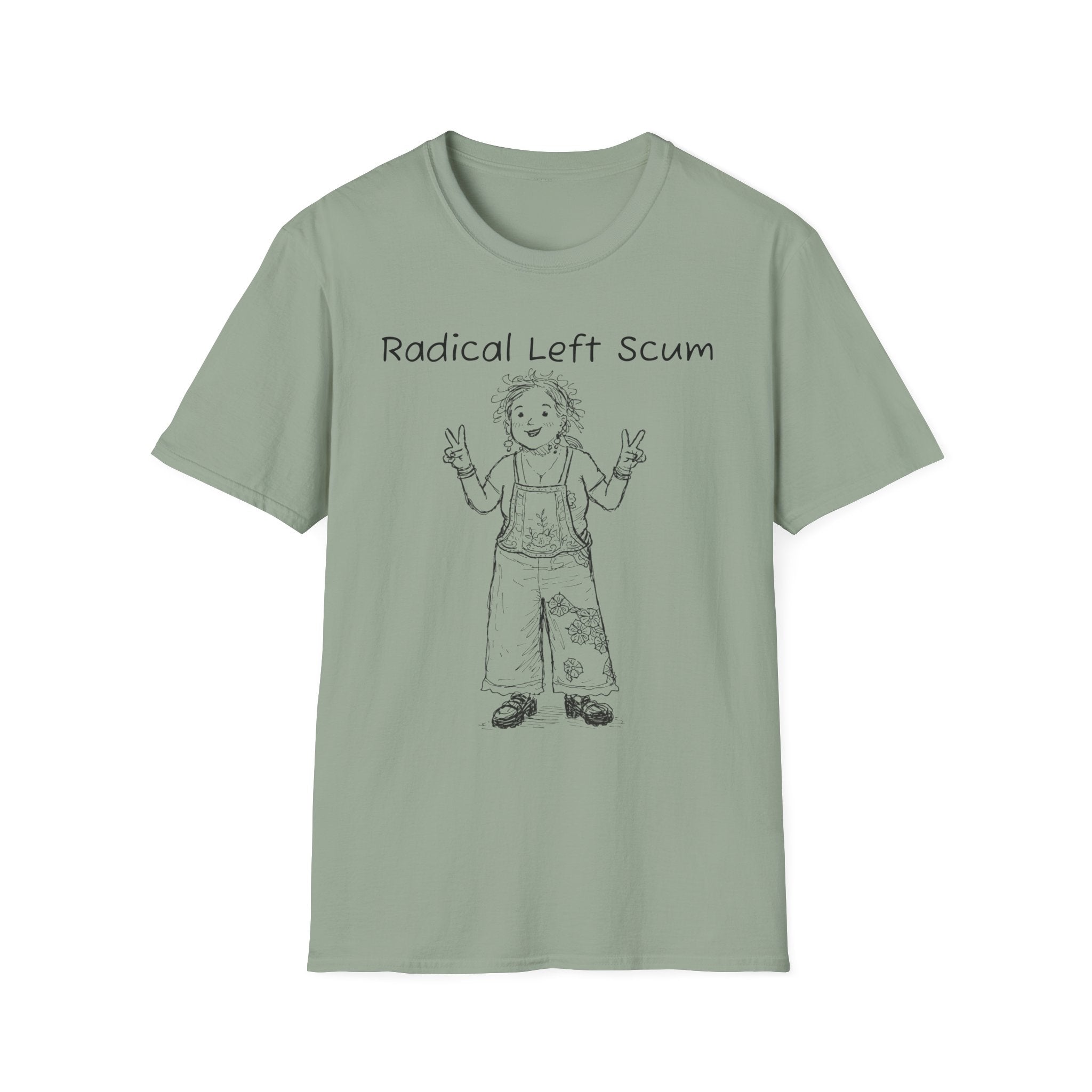 Radical Left Scum T-Shirt — Provocative Political Graphic Tee Anti Trump Streetwear