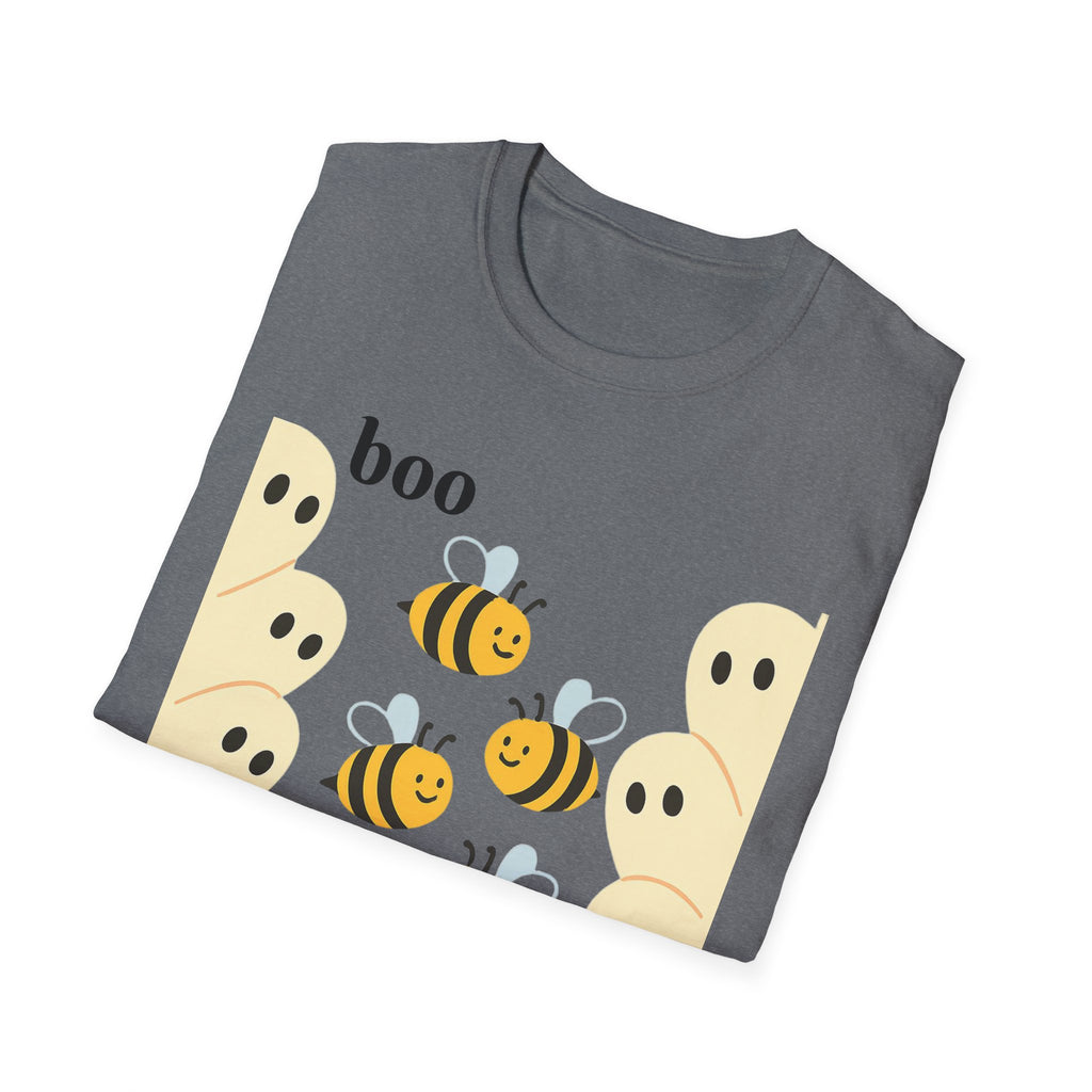 Boo Bees Ghost Halloween Costume Unisex Softstyle T-Shirt - Bee Lovers Gift, Spooky Shirt, Halloween Party, Funny Costume Tee, Cute Ghost