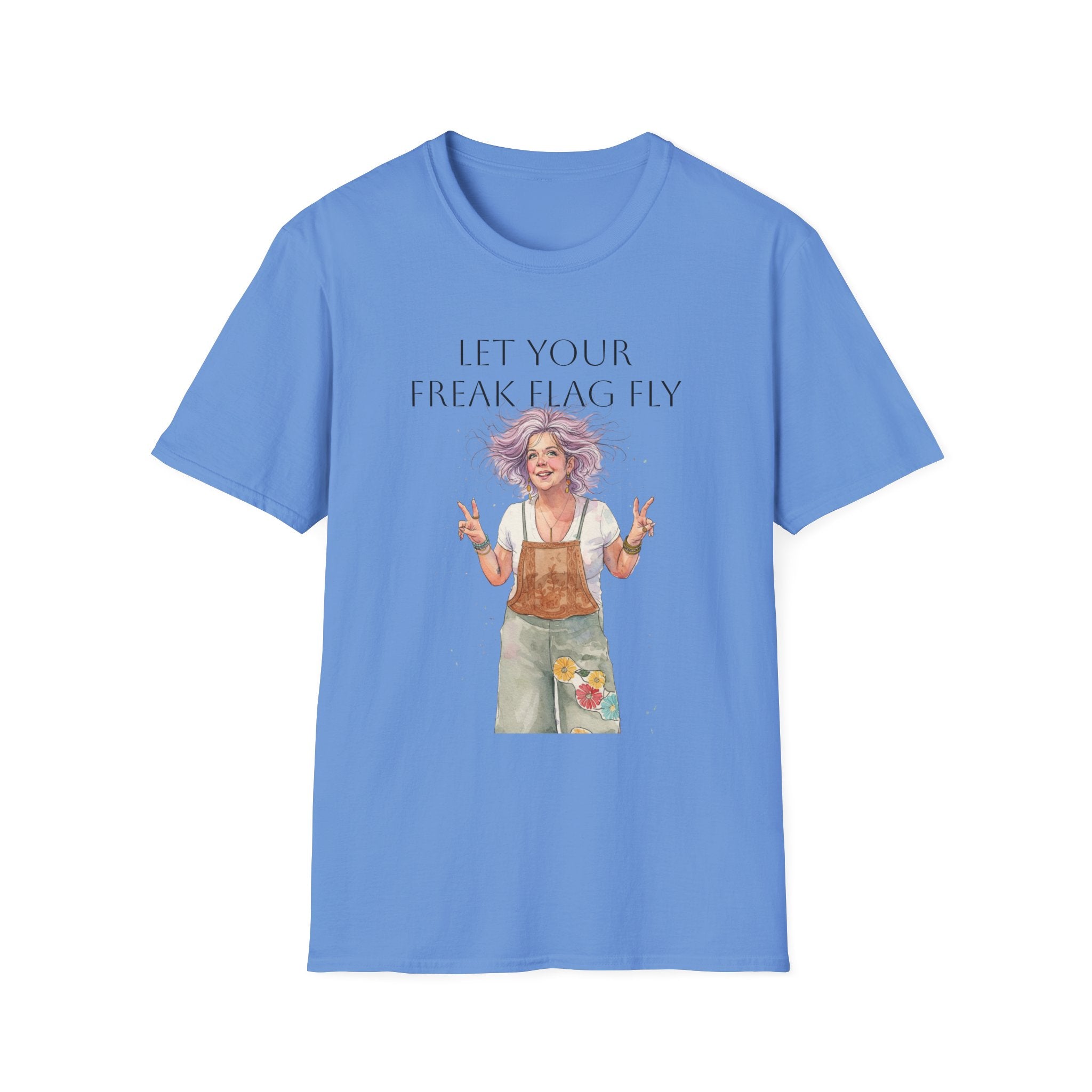 T‑Shirt — "Let Your Freak Flag Fly" Boho Artist Graphic Tee