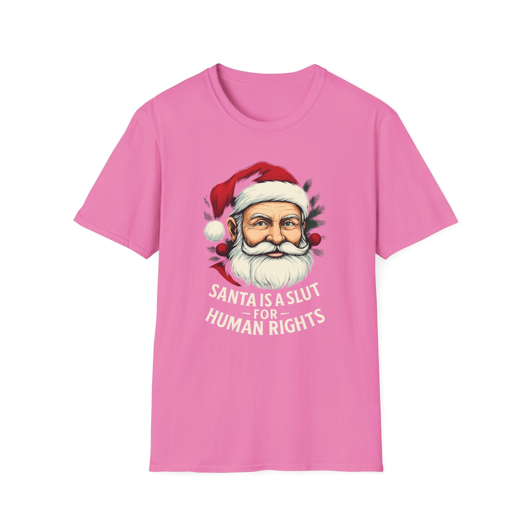 Political Santa loves Human Rights Unisex T-Shirt Christmas gift