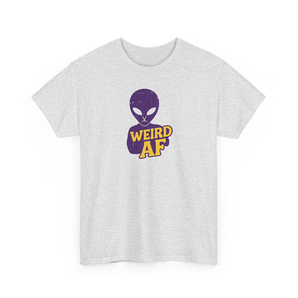 Weird AF Alien Tee, Unisex Graphic T-Shirt, Fun Casual Wear, Gift for Sci-Fi Lovers, Quirky Humor Apparel