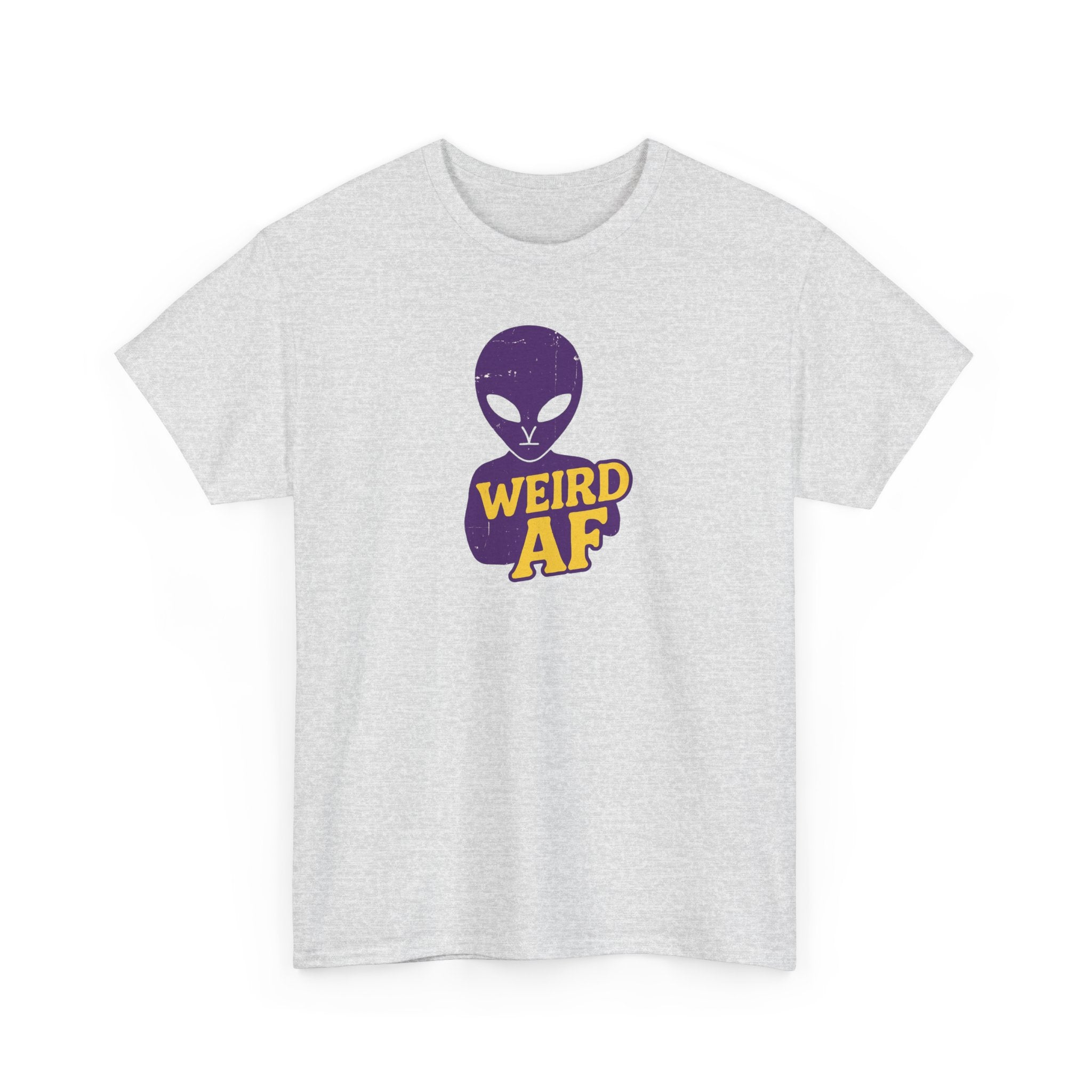 Weird AF Alien Tee, Unisex Graphic T-Shirt, Fun Casual Wear, Gift for Sci-Fi Lovers, Quirky Humor Apparel
