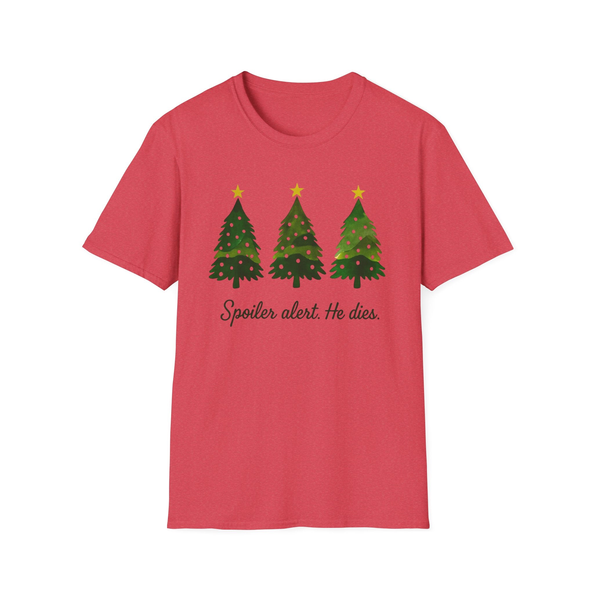 Spoiler Alert. He dies. Funny Jesus Christmas Tree T-Shirt