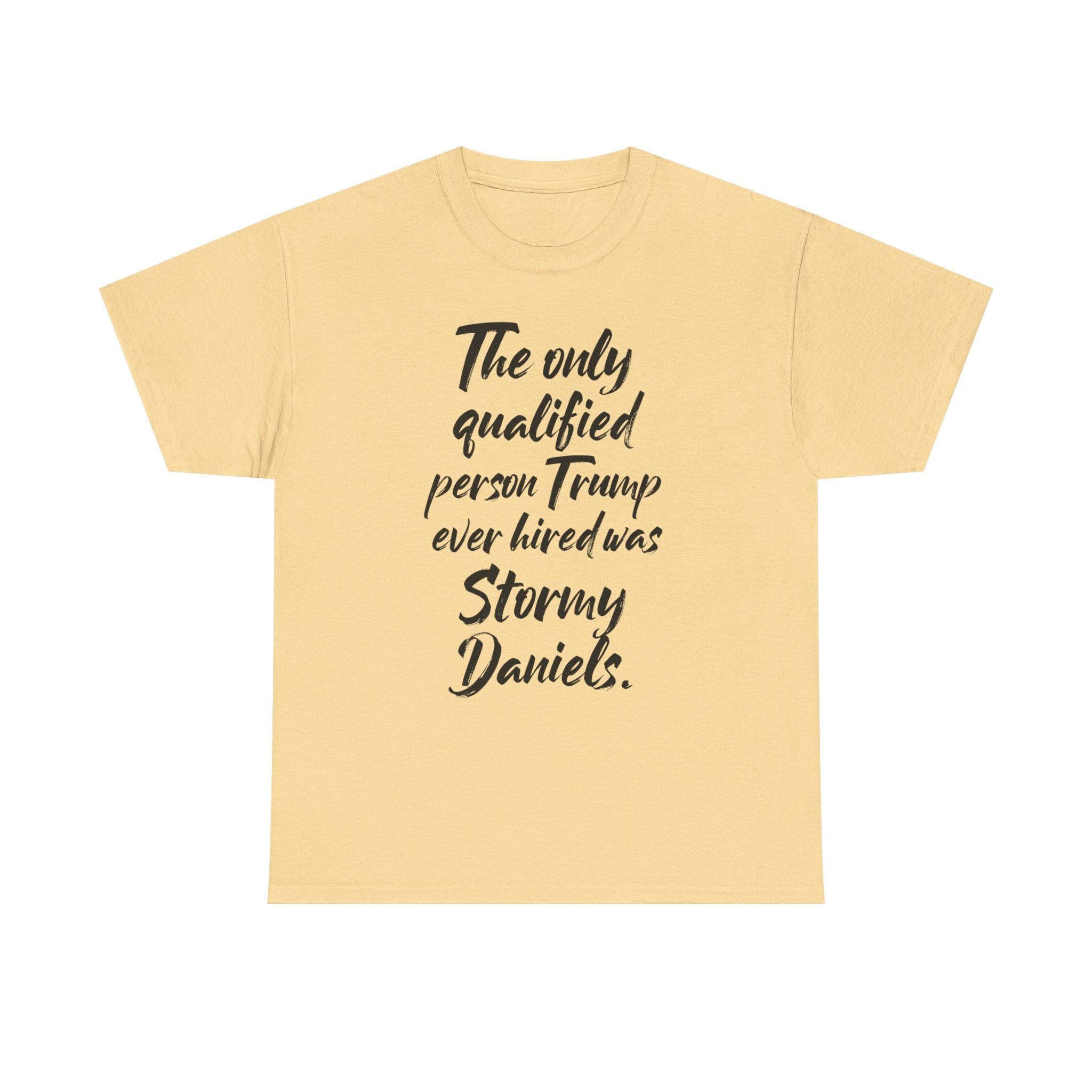 The only qualified person Trump ever hired was Stormy Daniels Anti-Trump Tee, Activist Apparel, Resist Clothing, Protest Shirt