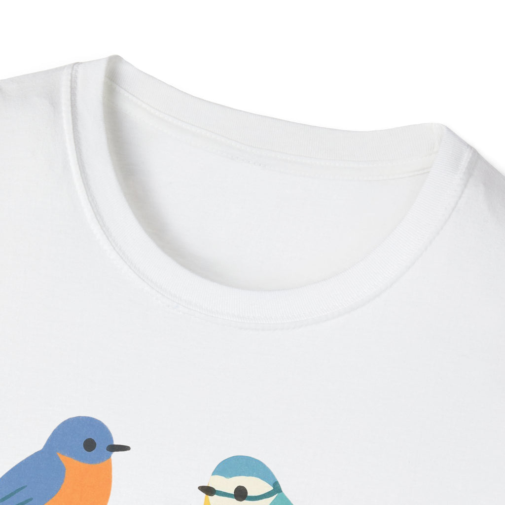 Bird Nerd Unisex Softstyle T-Shirt, Perfect for Bird Lovers, Nature Enthusiasts, Gift for Birdwatchers, Casual Wear,  Apparel bird gift