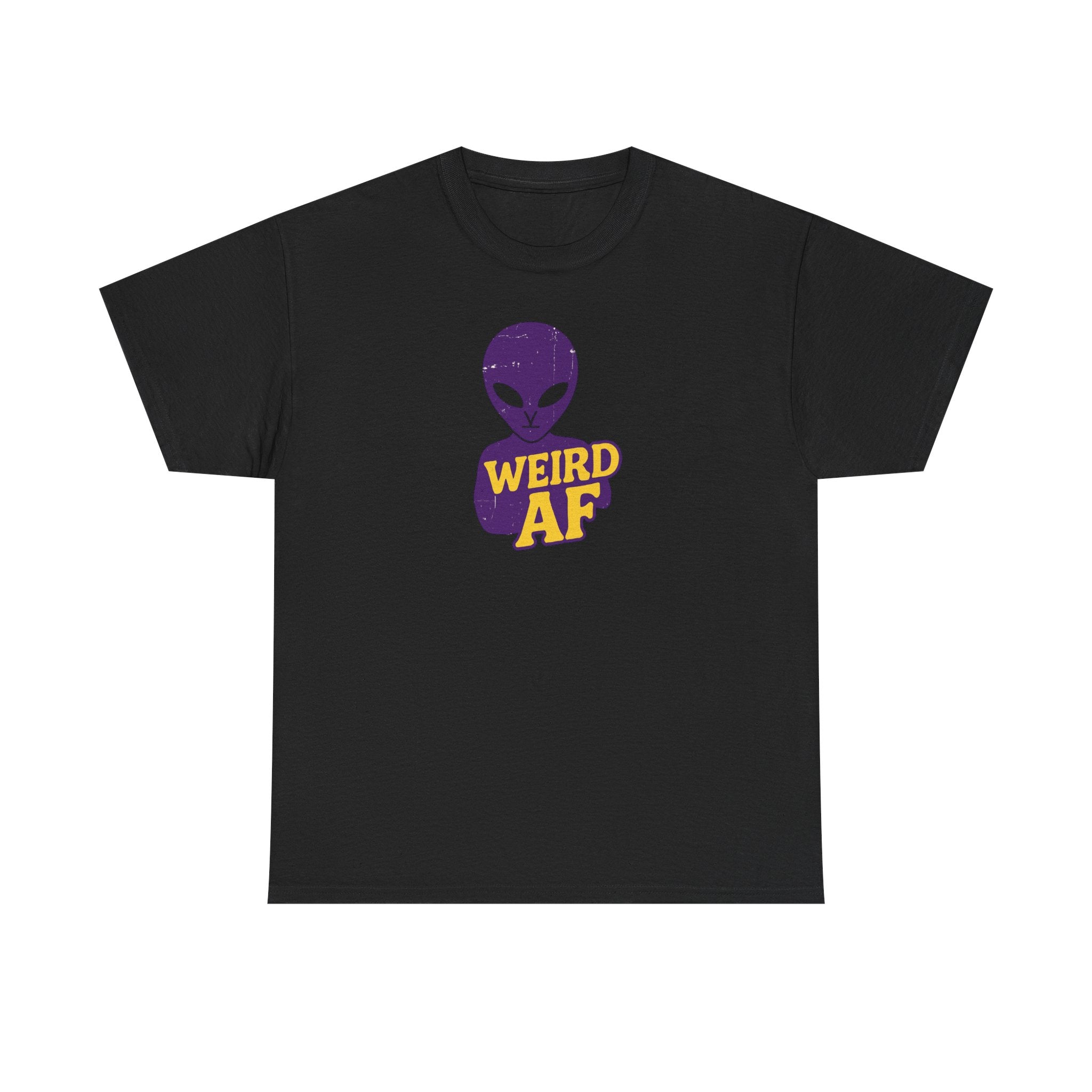 Weird AF Alien Tee, Unisex Graphic T-Shirt, Fun Casual Wear, Gift for Sci-Fi Lovers, Quirky Humor Apparel