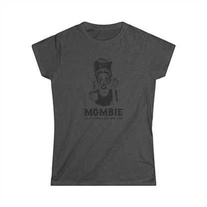 Women's Softstyle Tee - Mombie Zombie Kids, Funny Mom Shirt, Mom Life Tee, Halloween Shirt, Softstyle Tee for Women, Mom Gift