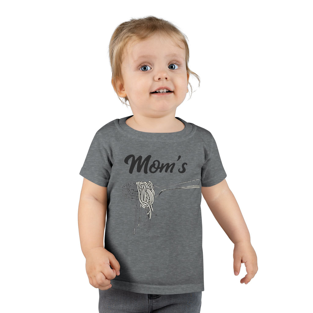 Messy Kid Toddler T-shirt, Mom's Spaghetti Baby Shirt, Fun Kids Clothes, Cute Child Tee, Funny Children's Apparel
