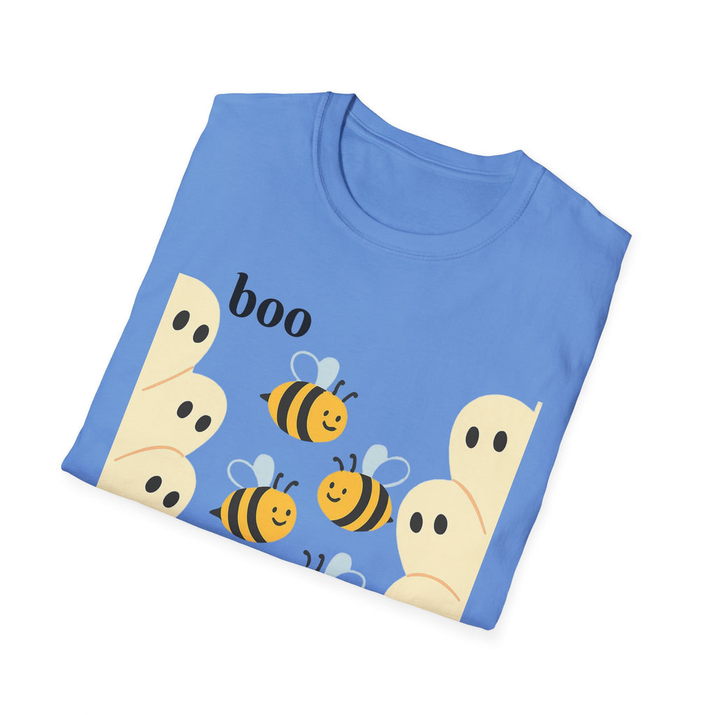 Boo Bees Ghost Halloween Costume Unisex Softstyle T-Shirt - Bee Lovers Gift, Spooky Shirt, Halloween Party, Funny Costume Tee, Cute Ghost